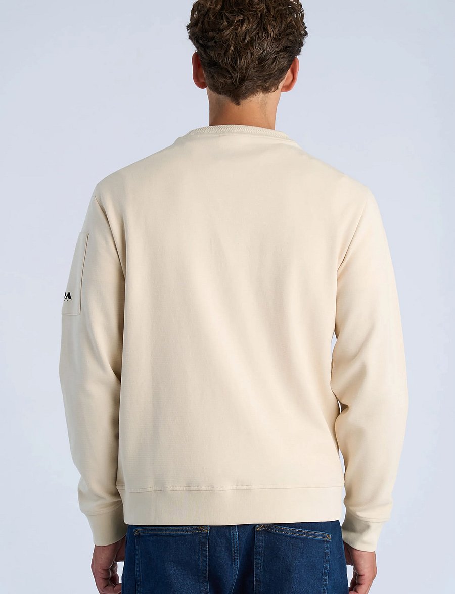 Lindbergh - O-neck sweat - collections - lt sand - 4