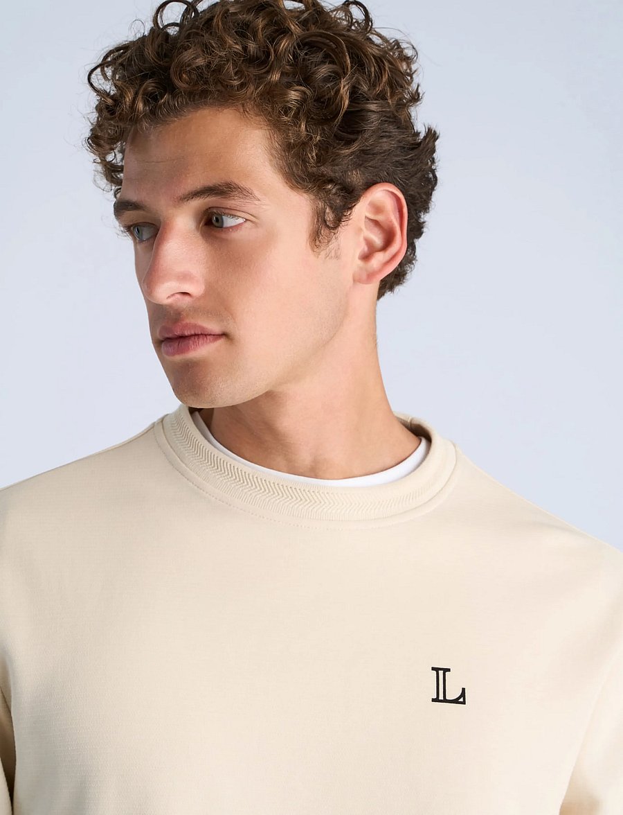 Lindbergh - O-neck sweat - collections - lt sand - 5