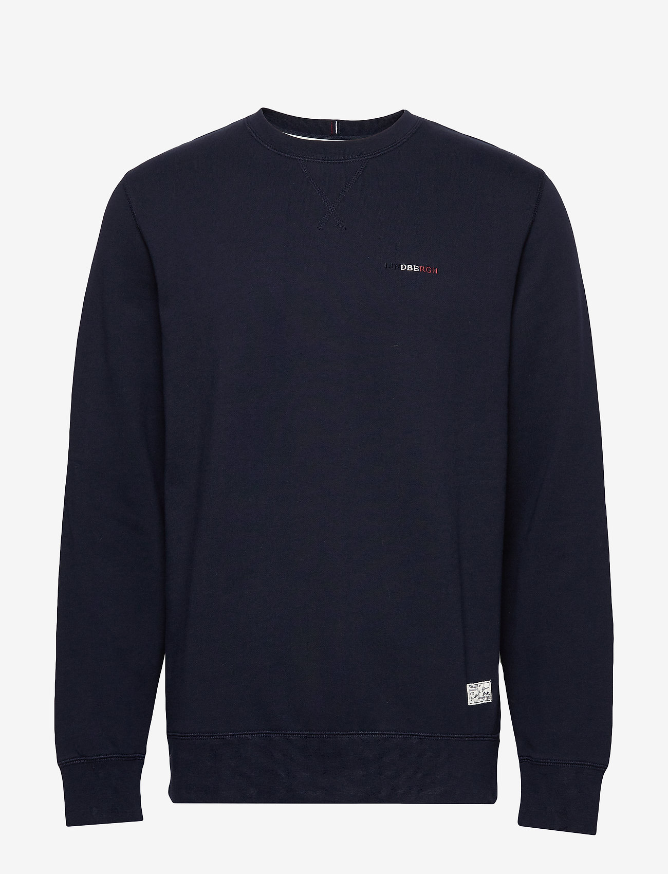 Lindbergh - Basic sweatshirt w embroidery - dk blue - 0