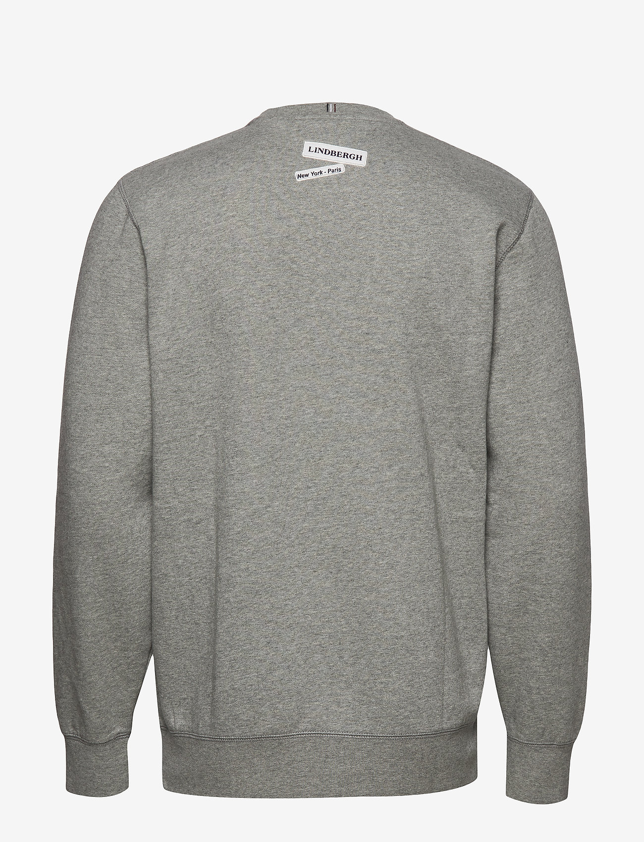 Lindbergh - Basic sweatshirt w embroidery - grey mel - 1