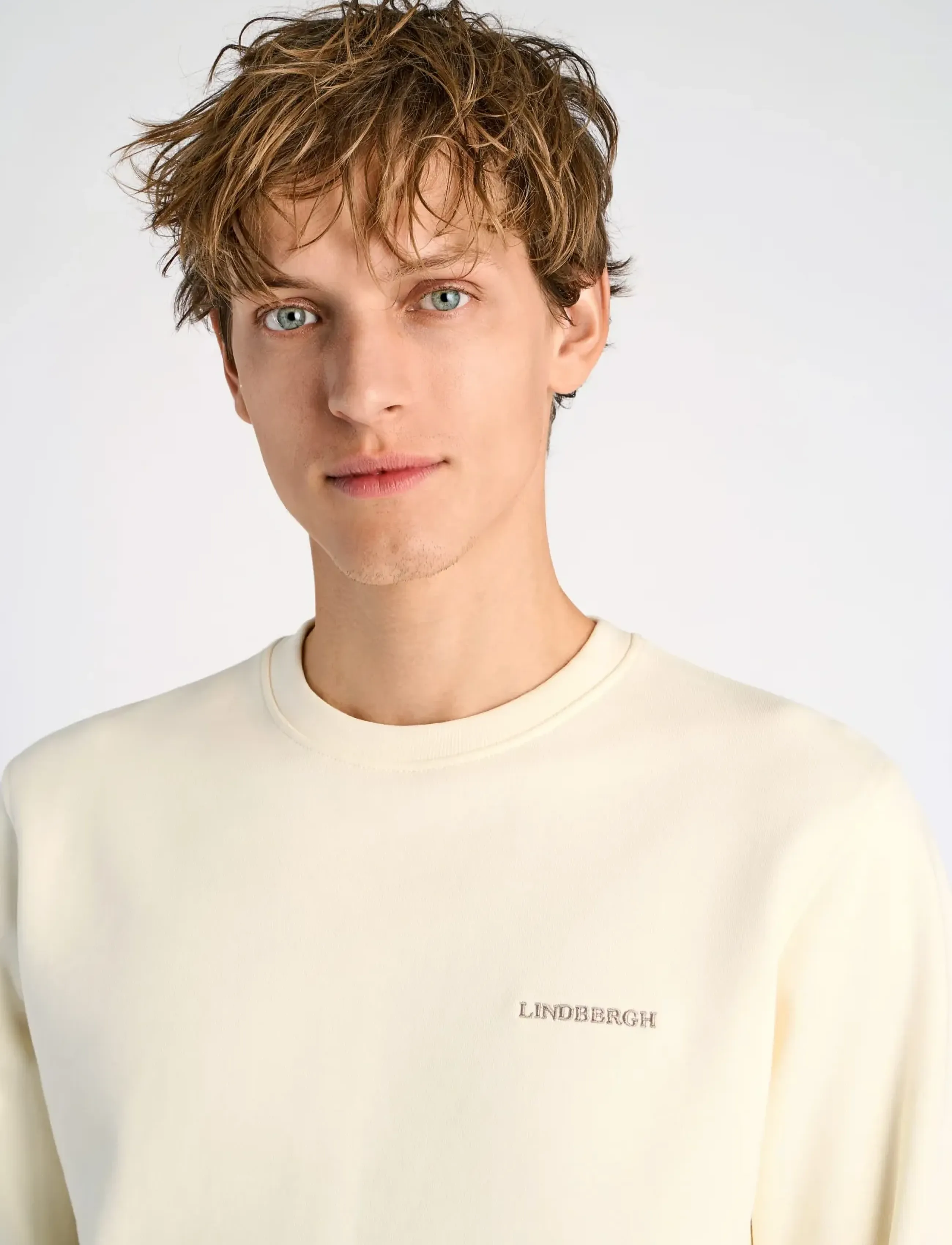 Lindbergh - Logo sweat - sweatshirts - vanilla white - 5