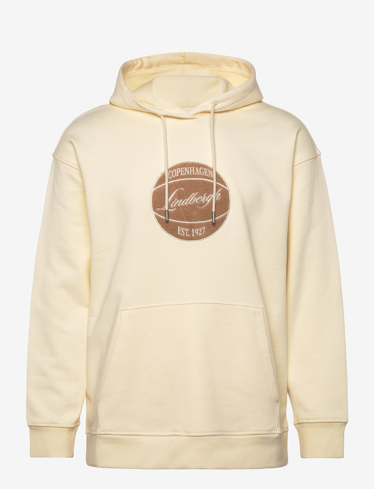 Lindbergh - Logo sweat hoodie - kapuutsiga dressipluusid - vanilla white - 0
