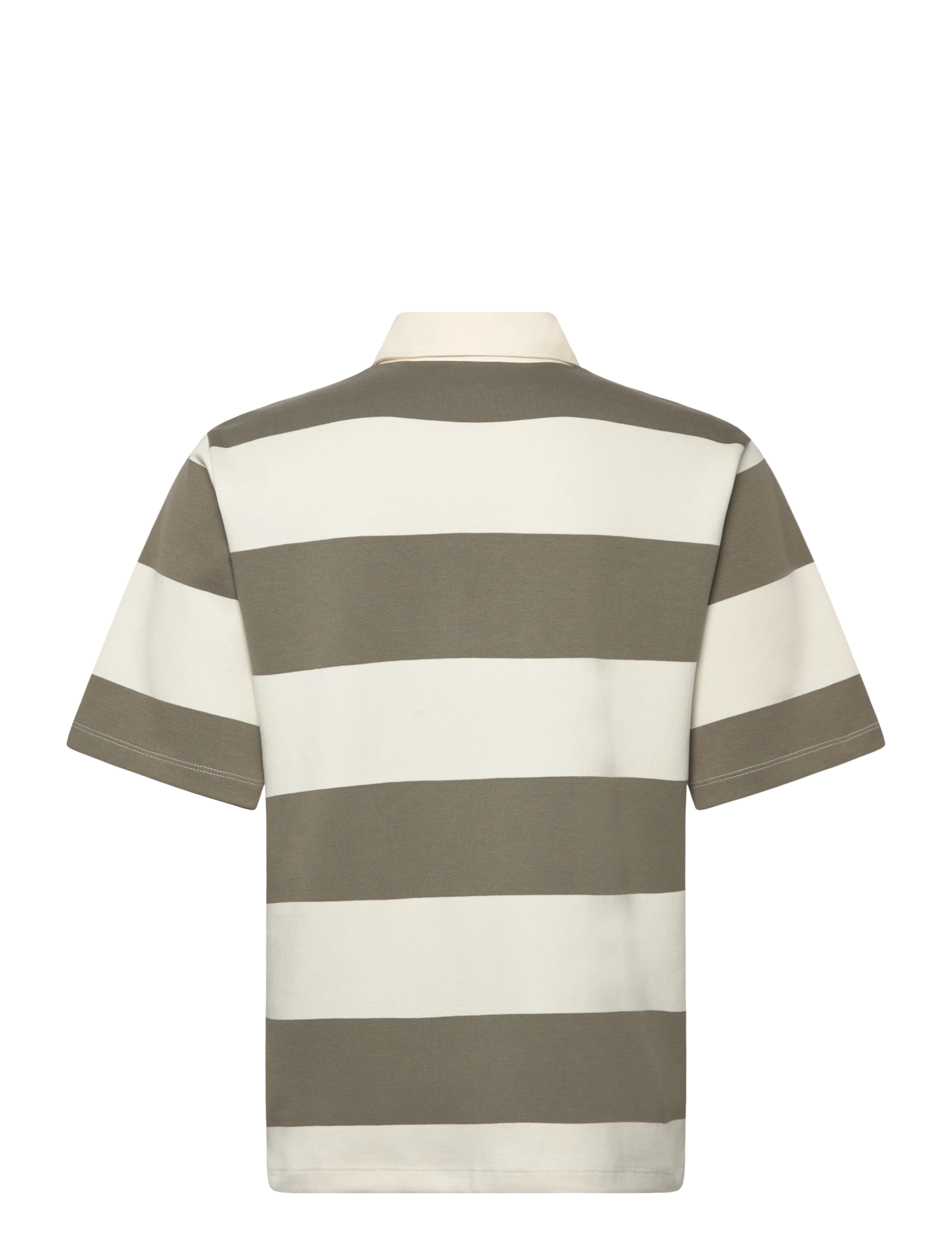 Lindbergh - Rugby polo sweat S/S - short-sleeved polos - dk olive - 2