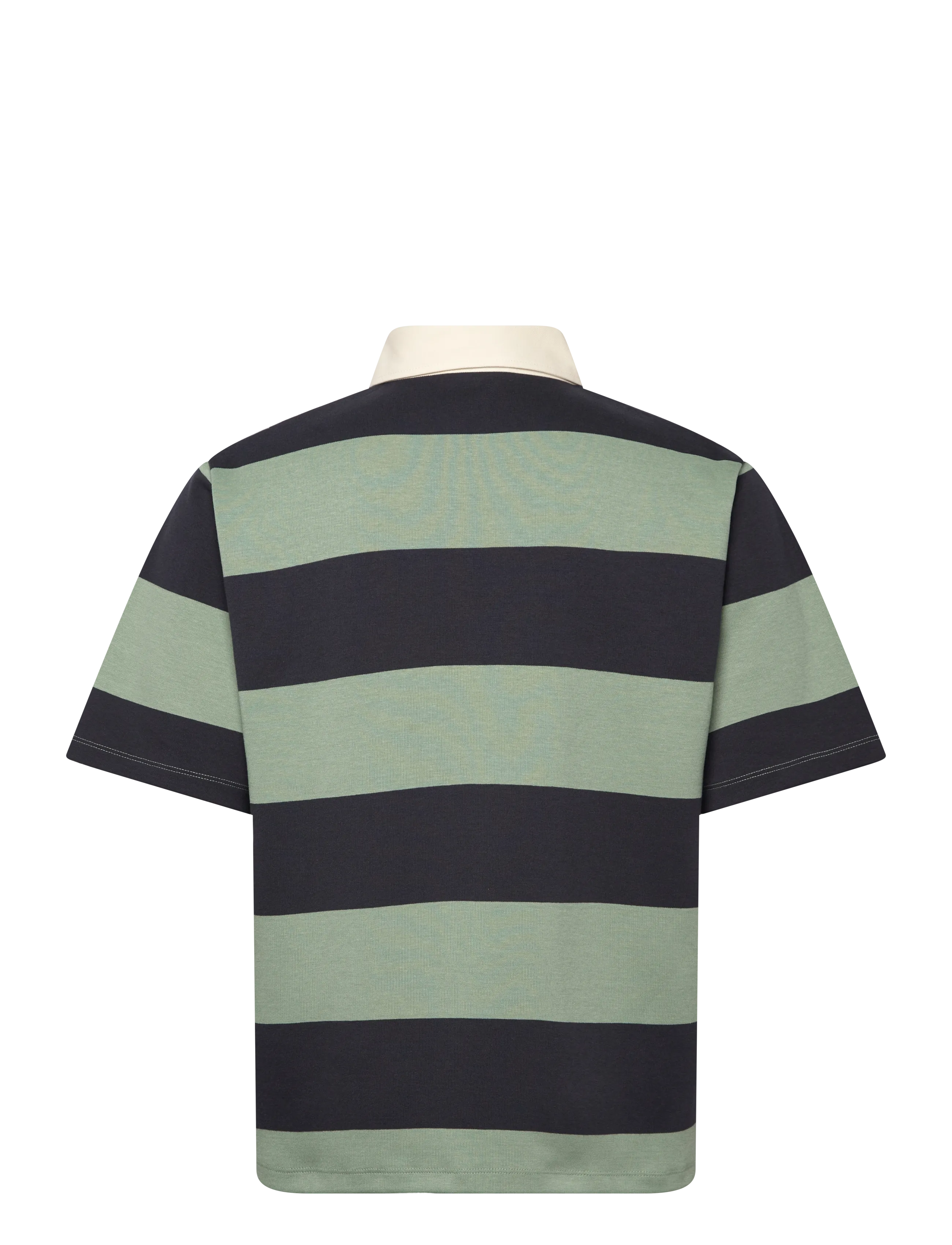 Lindbergh - Rugby polo sweat S/S - short-sleeved polos - faded green - 2