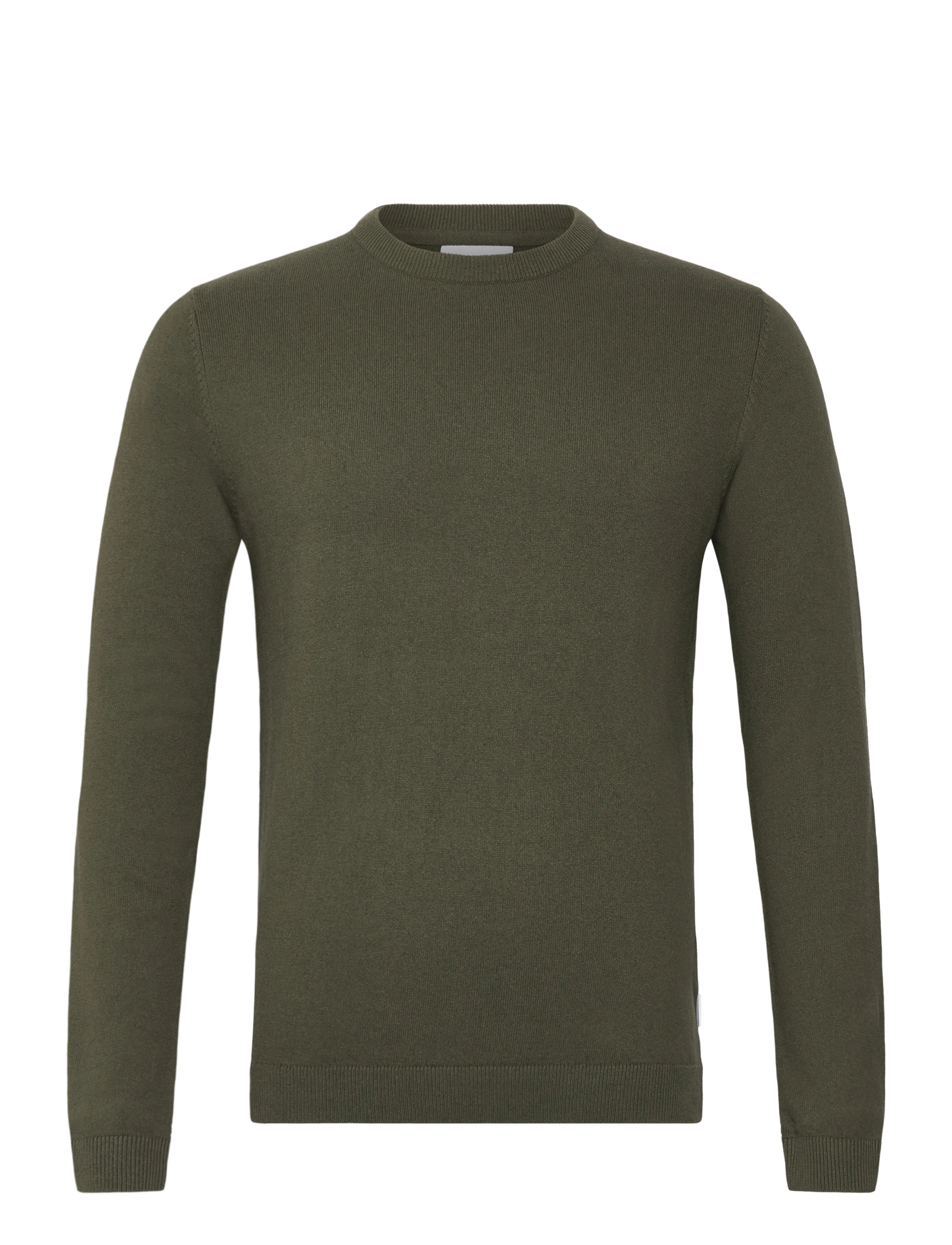 LINDBERGH 100% Recycle Knit Runder Hals Grün - L - Herren