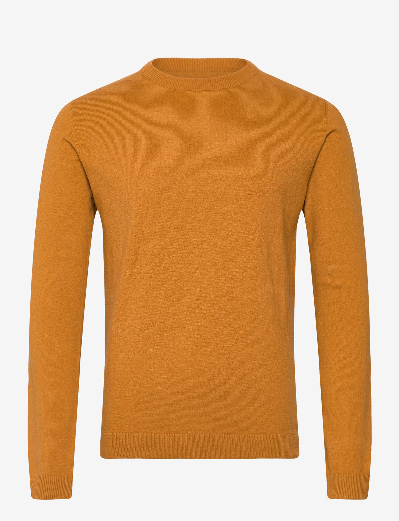 Lindbergh - 100% recycle knit round neck - Ümmarguse kaelusega kudumid - dk camel - 1
