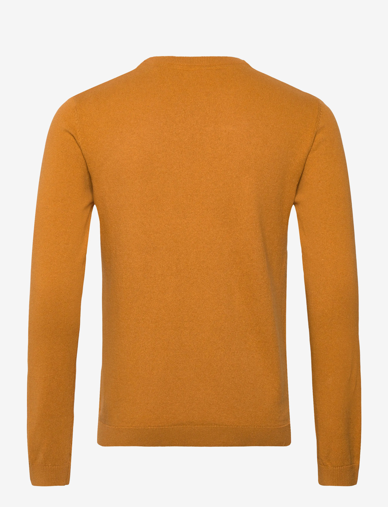 Lindbergh - 100% recycle knit round neck - Ümmarguse kaelusega kudumid - dk camel - 2