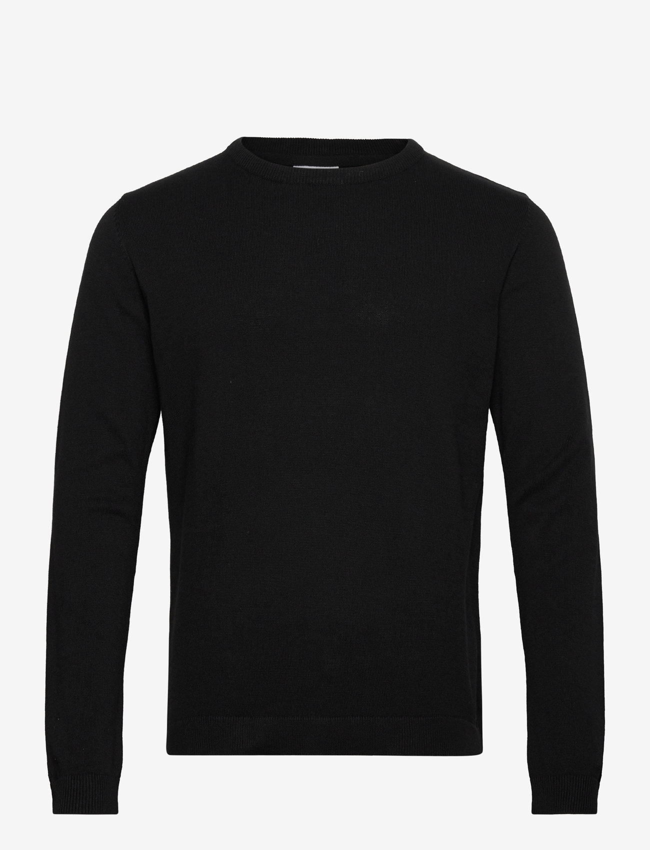 Lindbergh - 100% recycle knit round neck - rund hals - black - 0