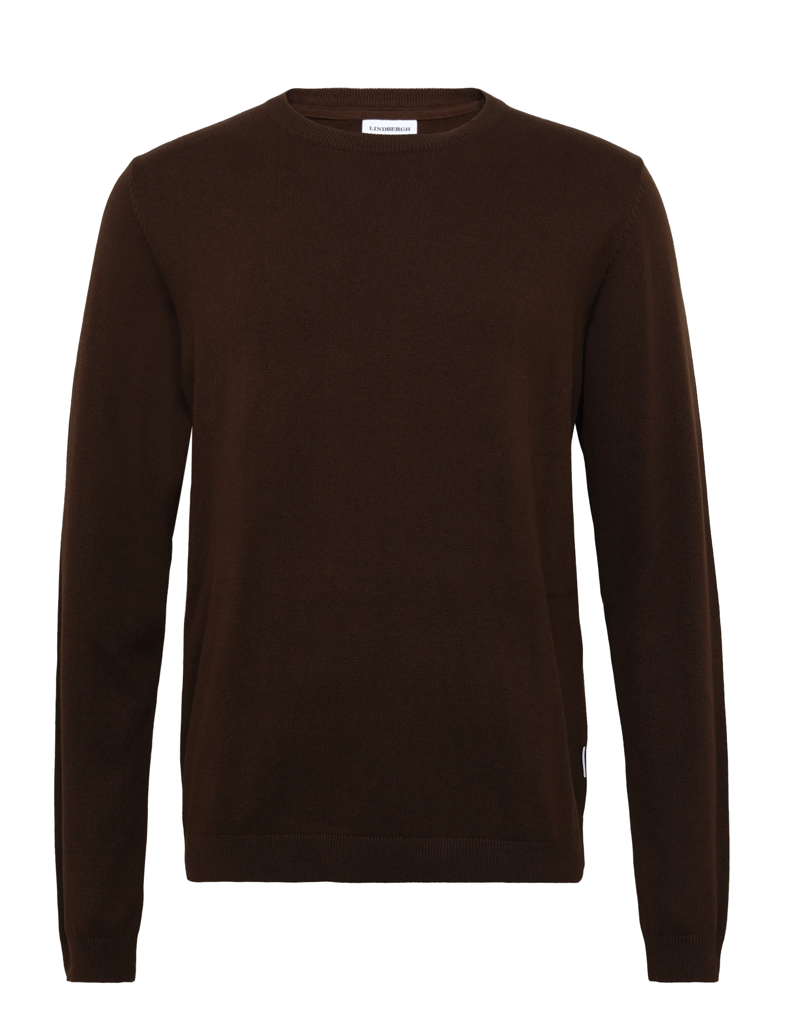 LINDBERGH 100% Recycle Knit Runder Hals Braun - XXXL - Herren
