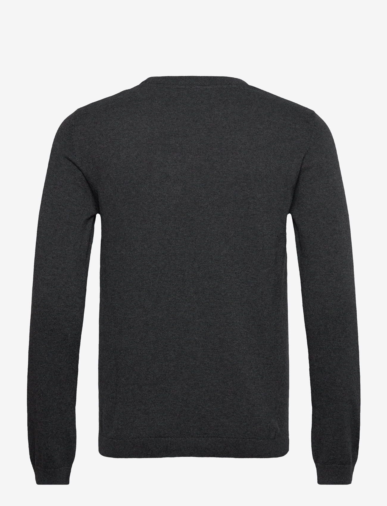 Lindbergh - 100% recycle knit round neck - rund hals - charcoal - 2