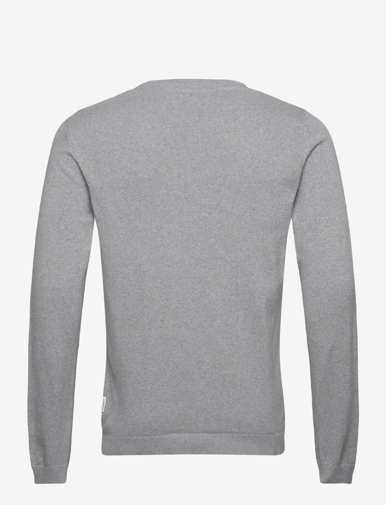 Lindbergh - 100% recycle knit round neck - rund hals - dk grey - 1