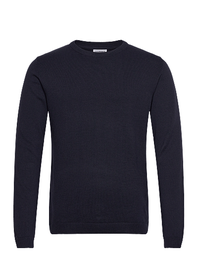 Lindbergh 100% recycle knit round neck - Fødselsdagsgaver - NAVY / navy