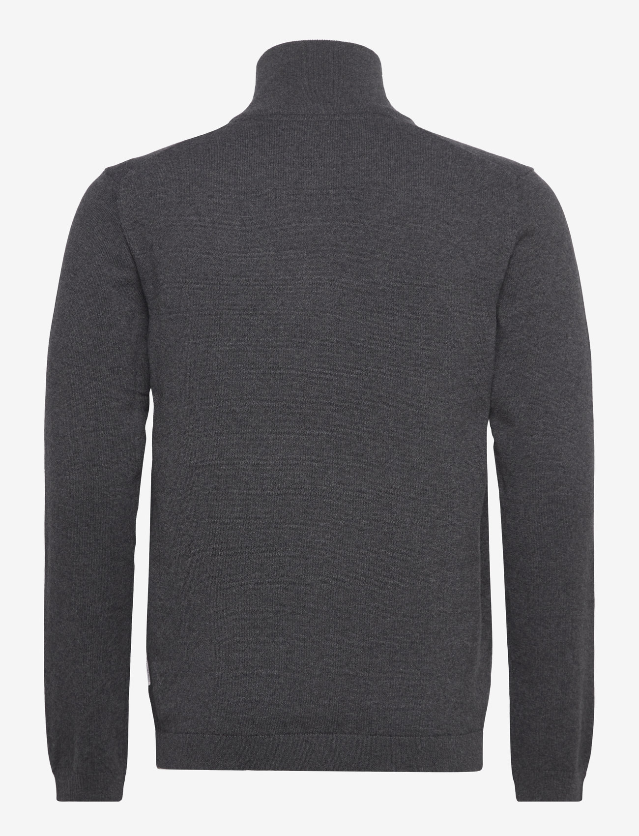 Lindbergh - 100% recycle knit half zip - pullover mit halbem reißverschluss - charcoal - 2