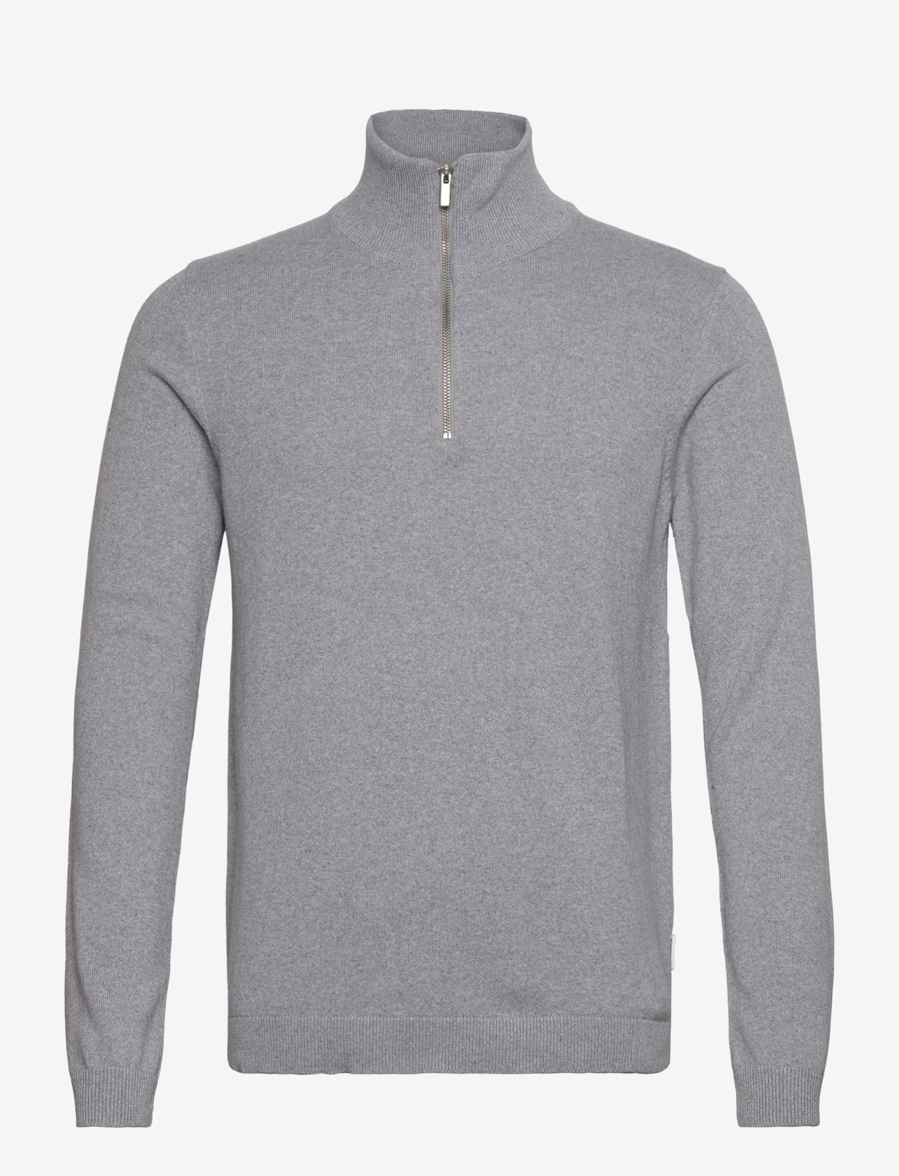 Lindbergh - 100% recycle knit half zip - half zip-tröjor - dk grey - 0