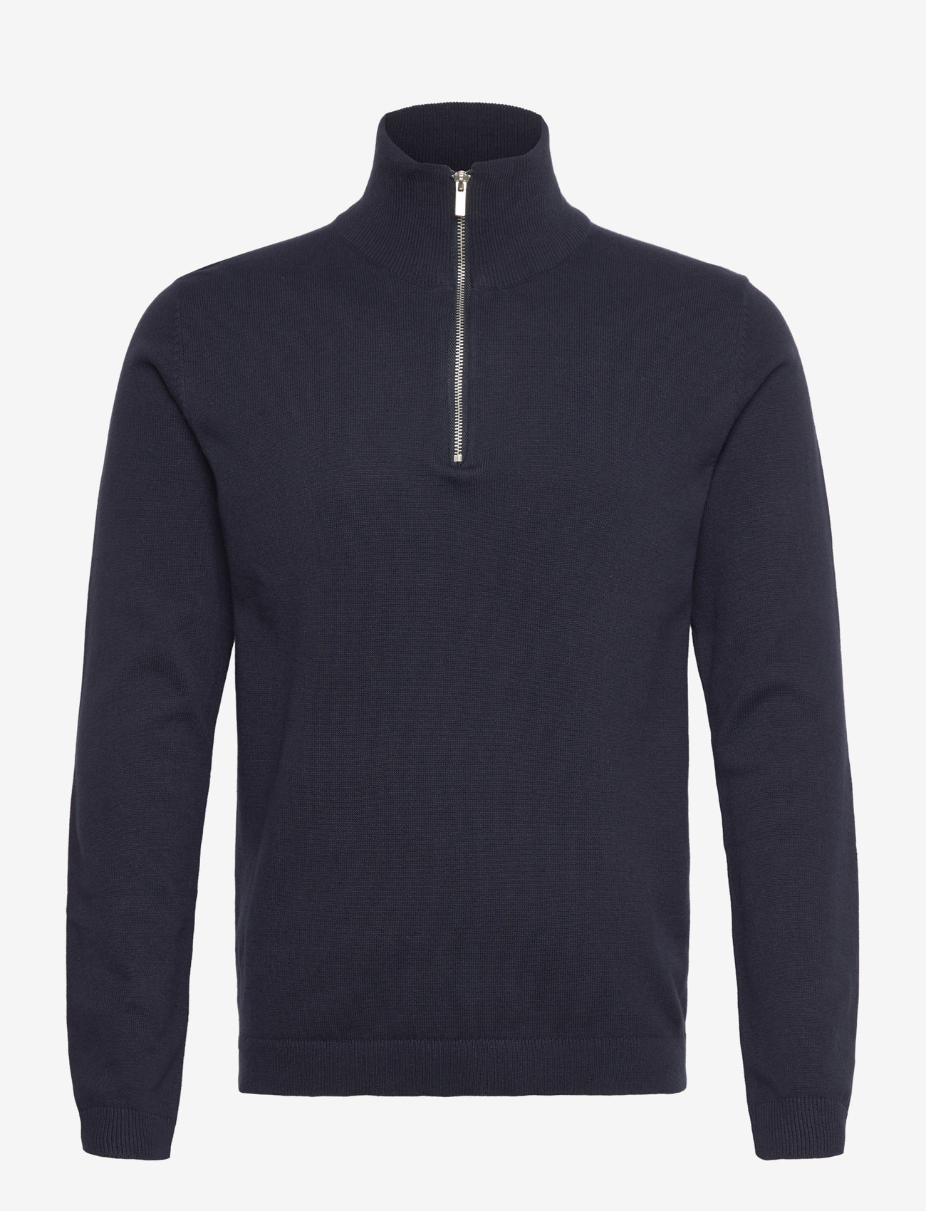 Lindbergh - 100% recycle knit half zip - tõmblukk-kaelusega džemprid - navy - 0