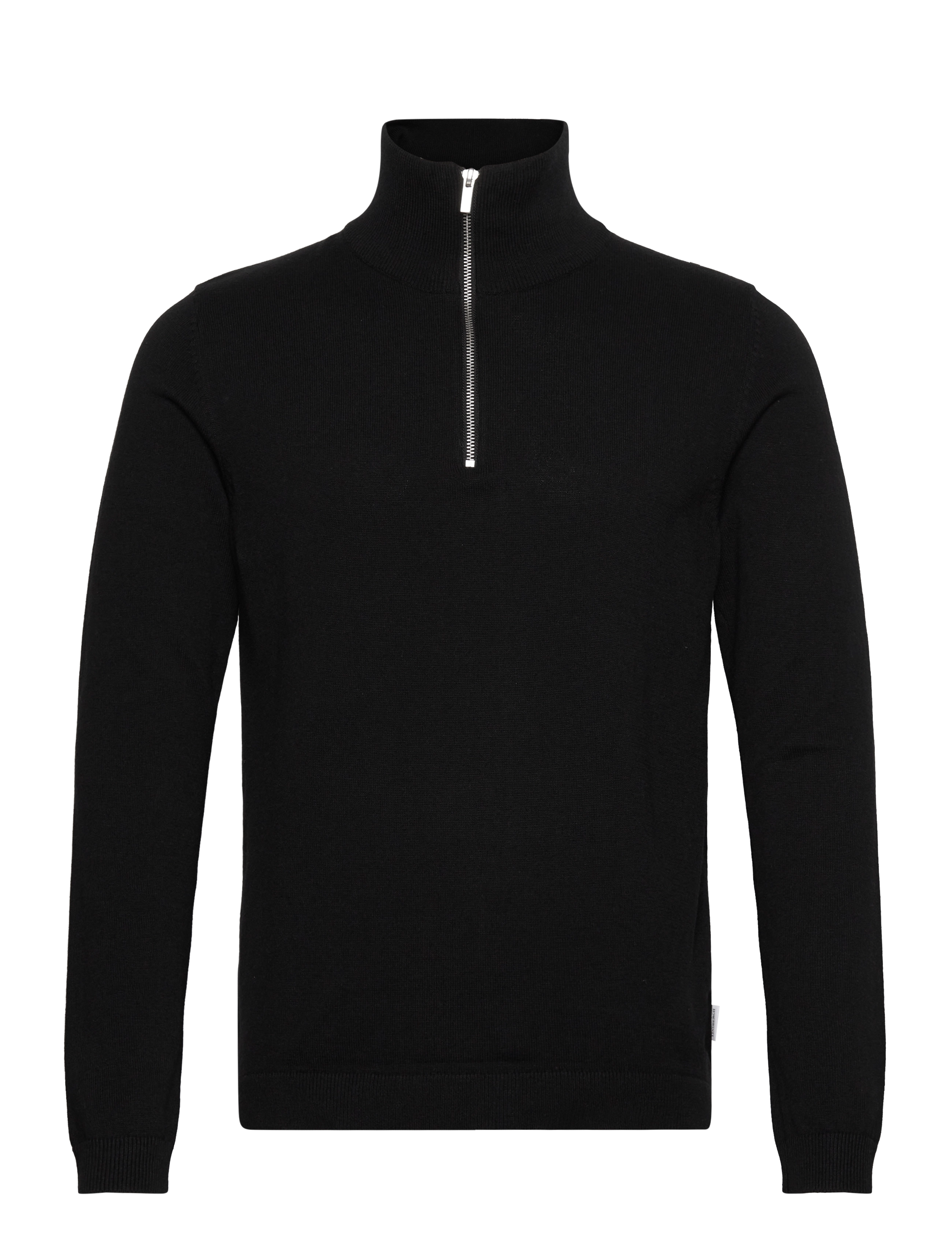 LINDBERGH 100% Recycle Knit Half Zip Schwarz - XL - Herren