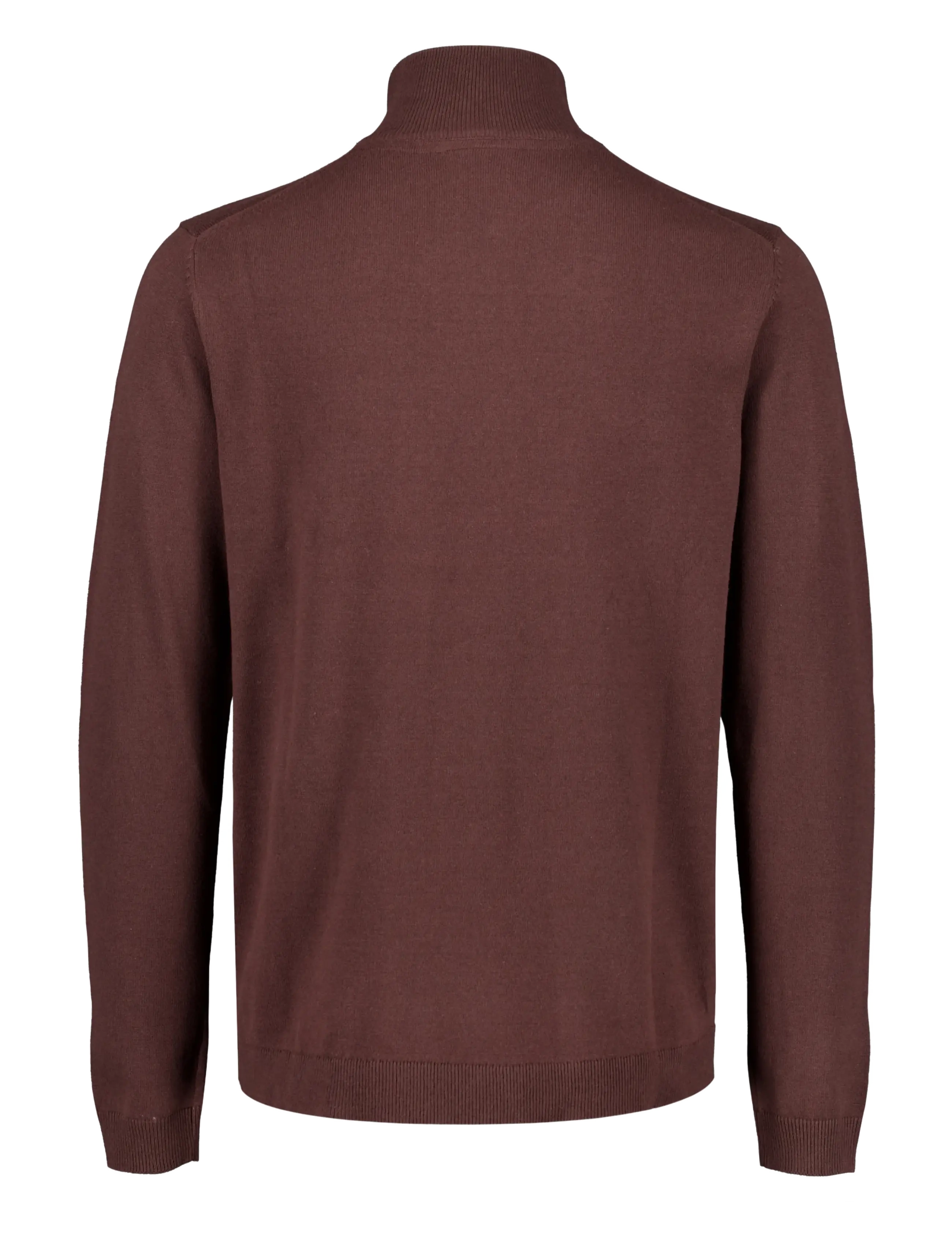 Lindbergh - 100% recycle knit half zip - sügisesed riided - brown - 2