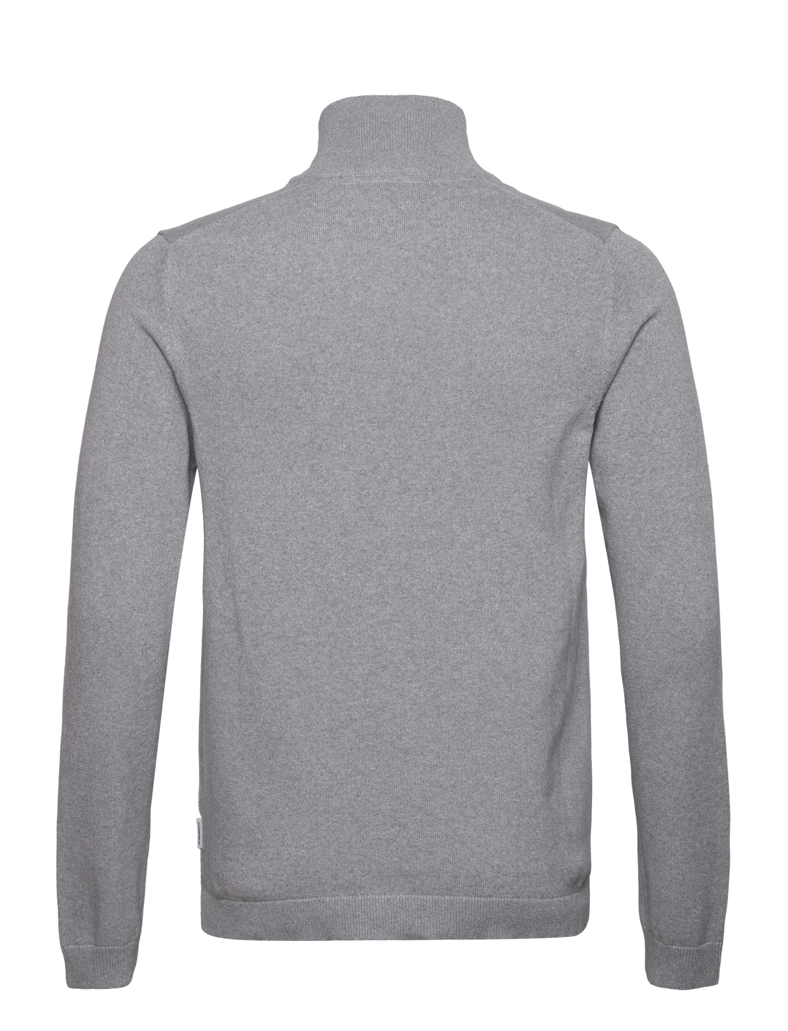 Lindbergh - 100% recycle knit half zip - half zip-tröjor - dk grey - 1