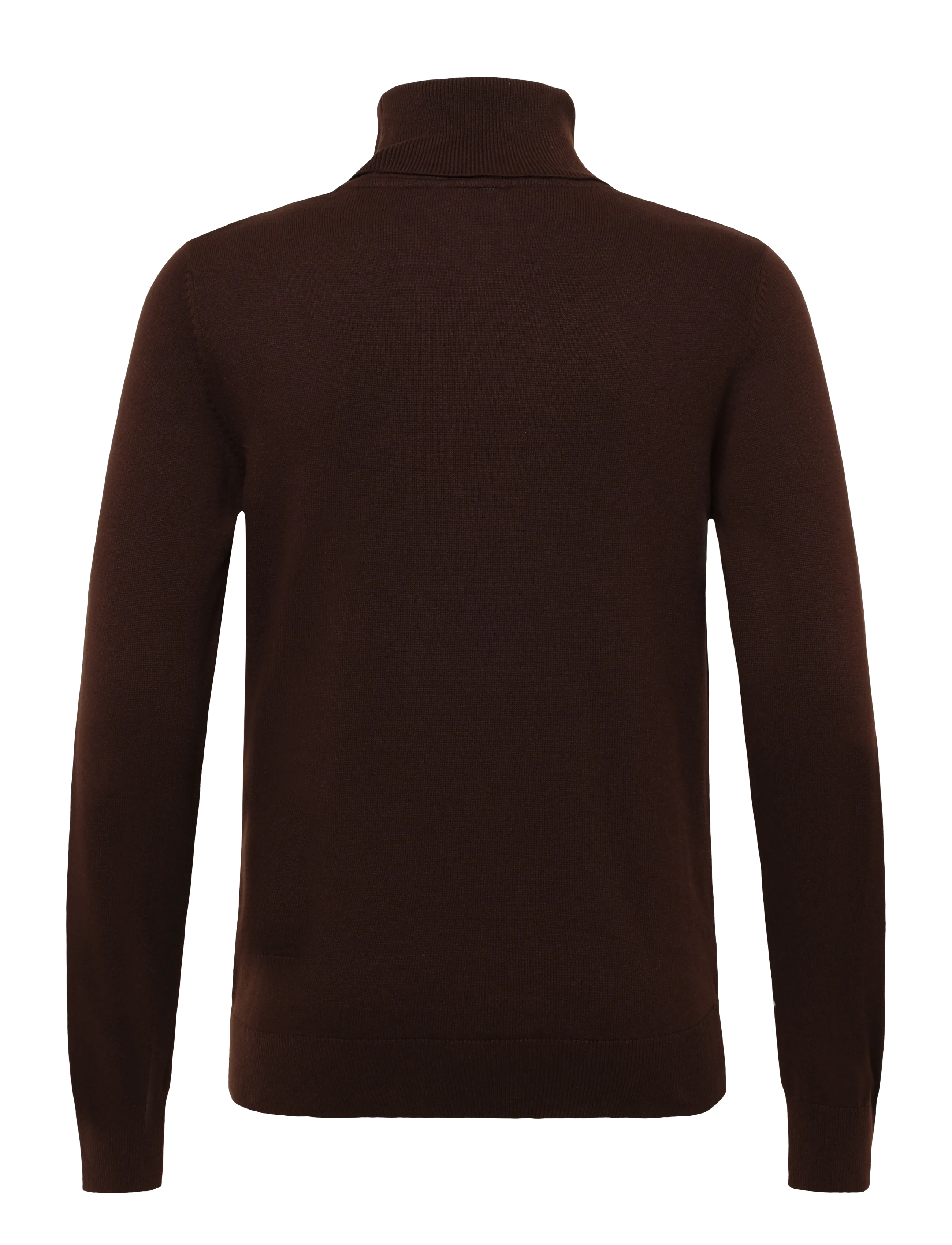 Lindbergh - 100% recycle knit roll neck - rollkragen - brown - 2