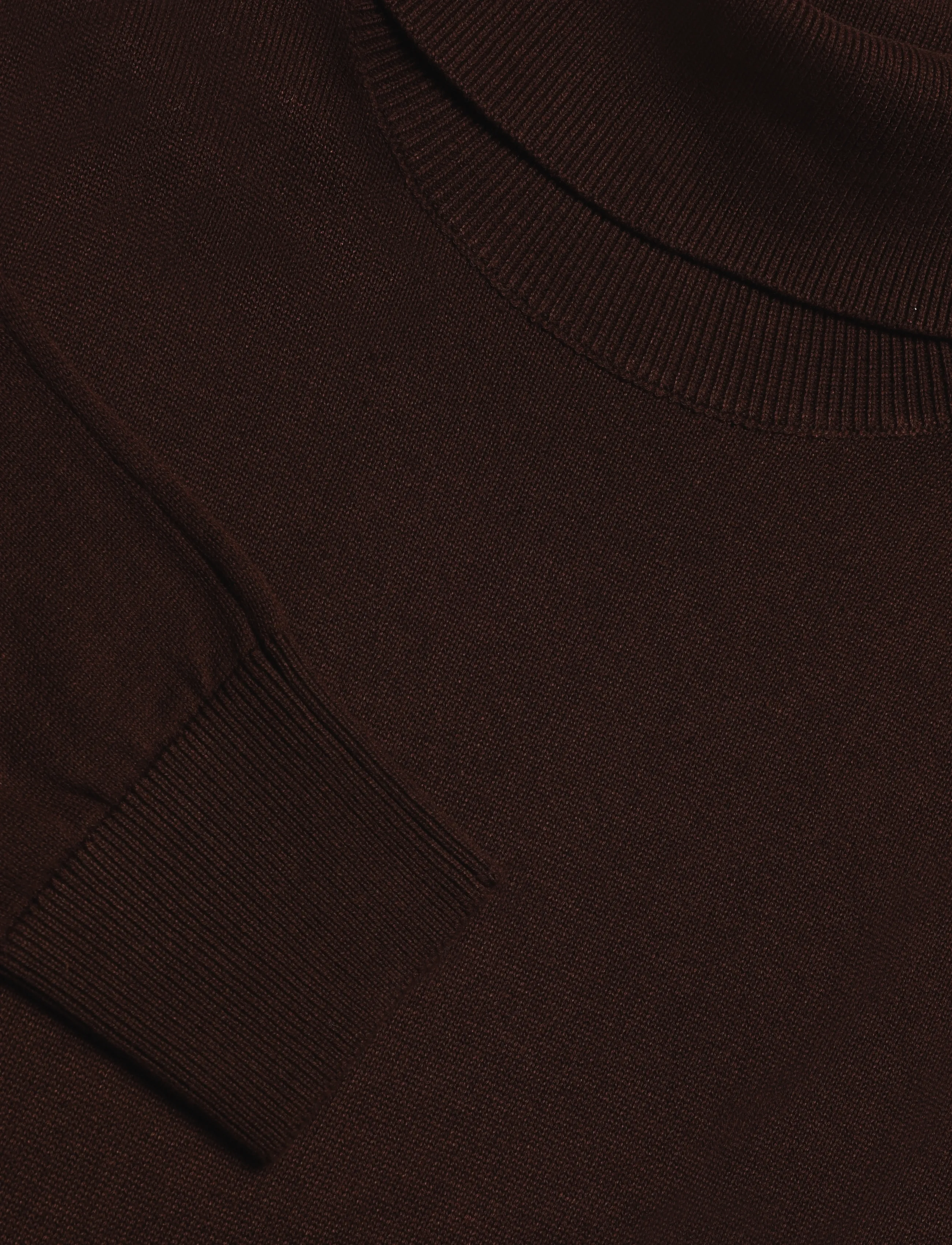 Lindbergh - 100% recycle knit roll neck - rollkragen - brown - 5