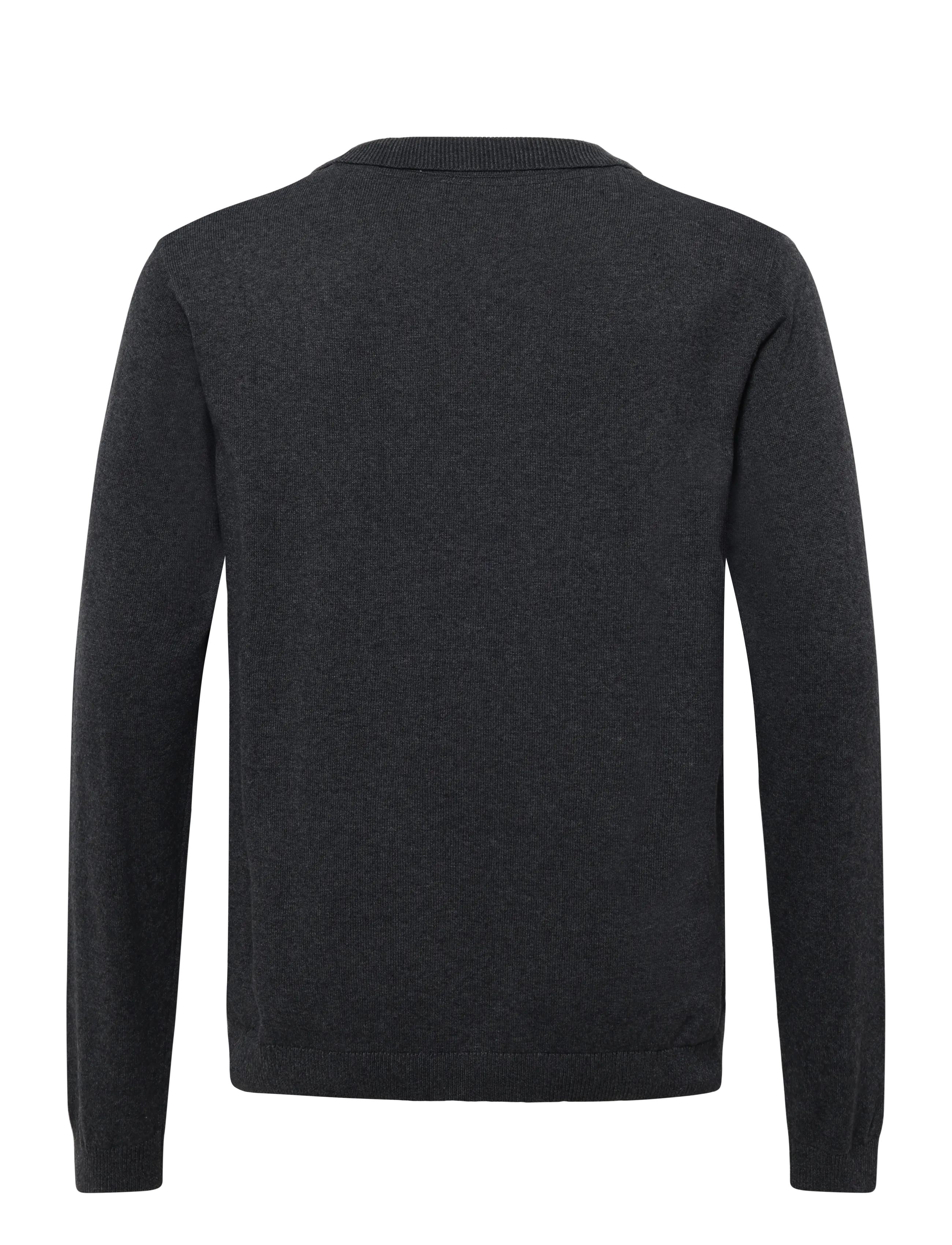 Lindbergh - Recycle split neck polo - gestrickte polohemden - charcoal - 2