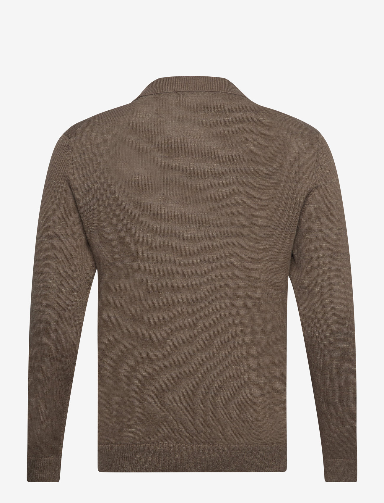 Lindbergh - Casual L/S v-neck polo knit - rund hals - deep stone - 1