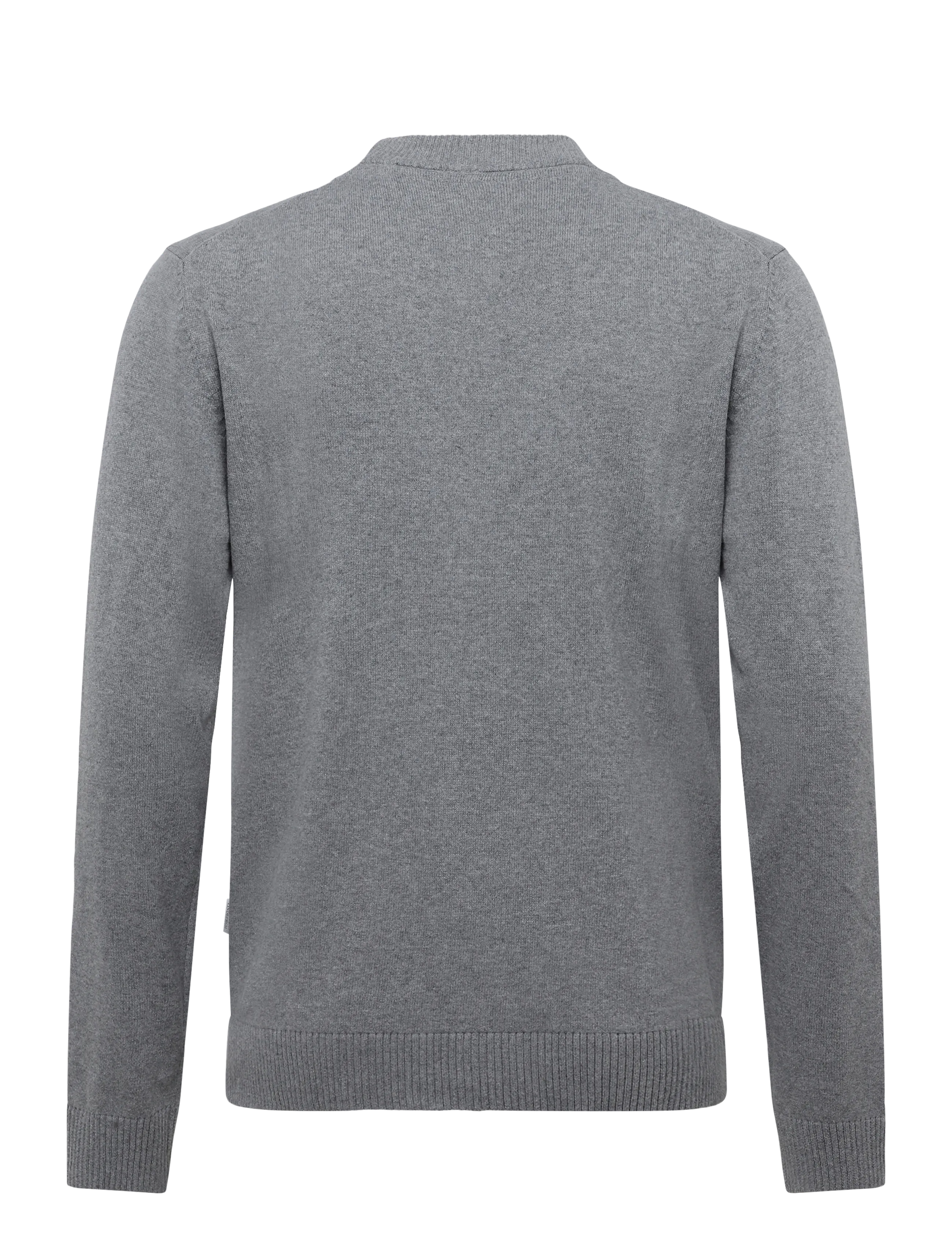 Lindbergh - Recycled knit shawl collar - cardigans - dk grey - 2