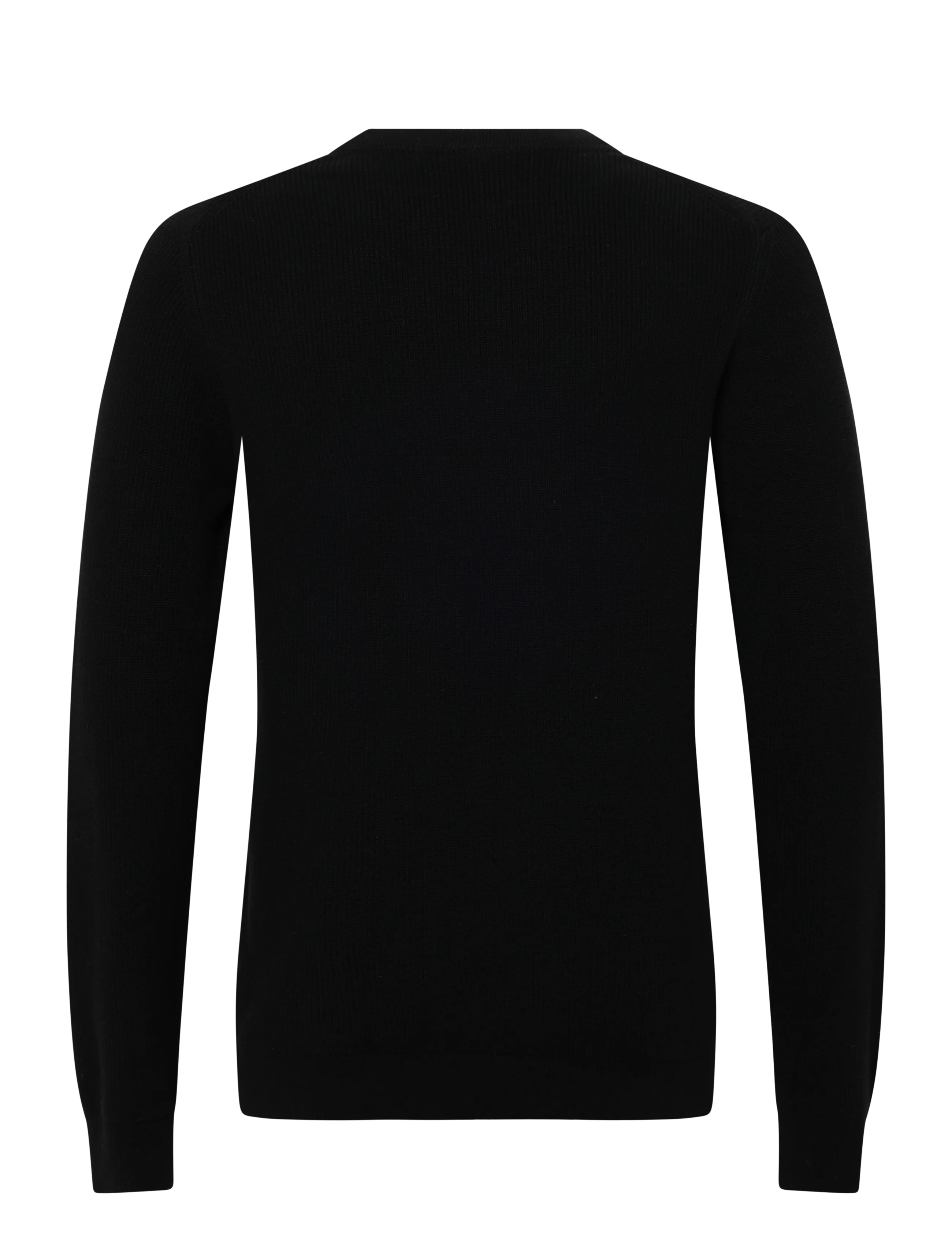 Lindbergh - Recycled round neck knit - basic-strickmode - black - 2