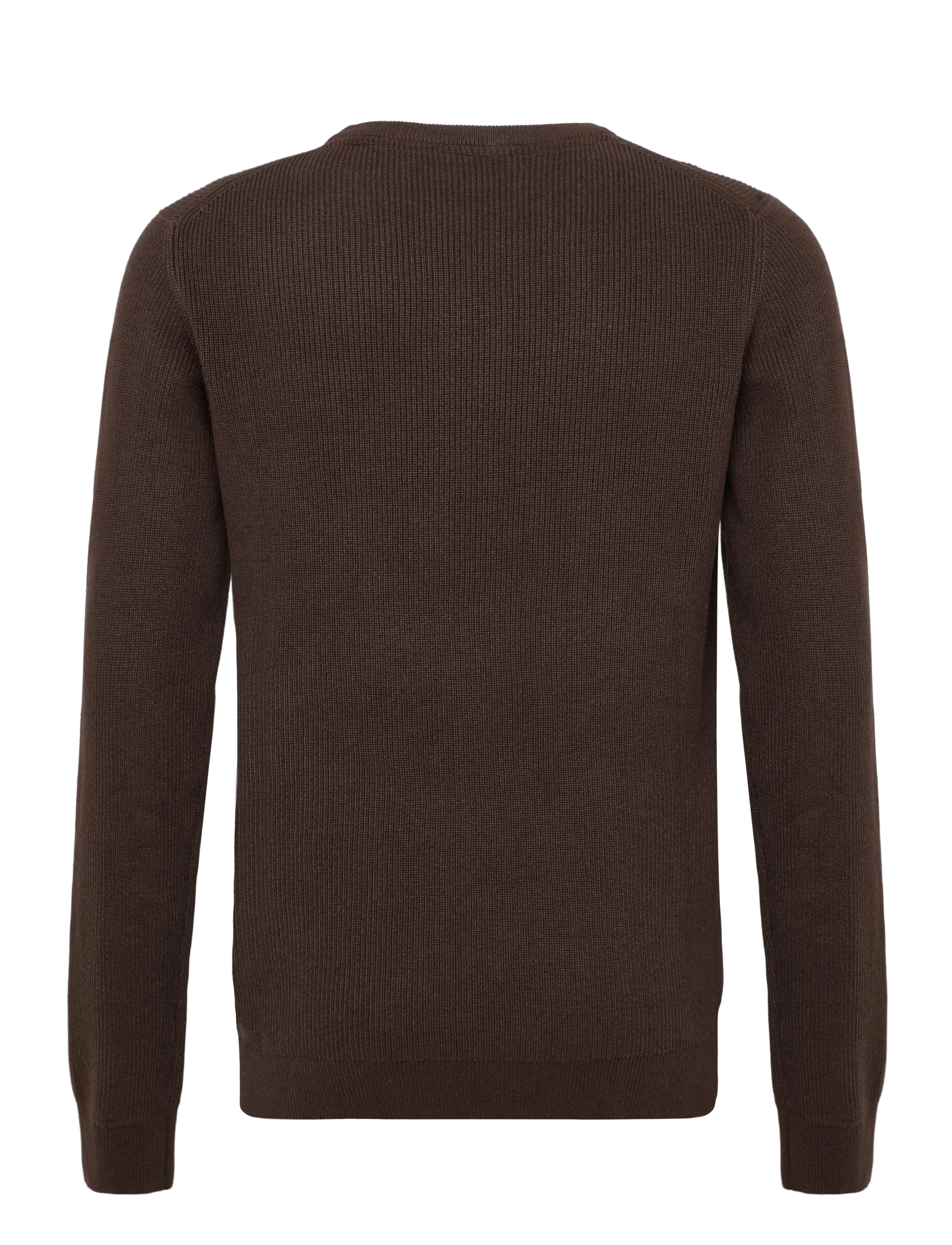 Lindbergh - Recycled round neck knit - basic-strickmode - brown - 2