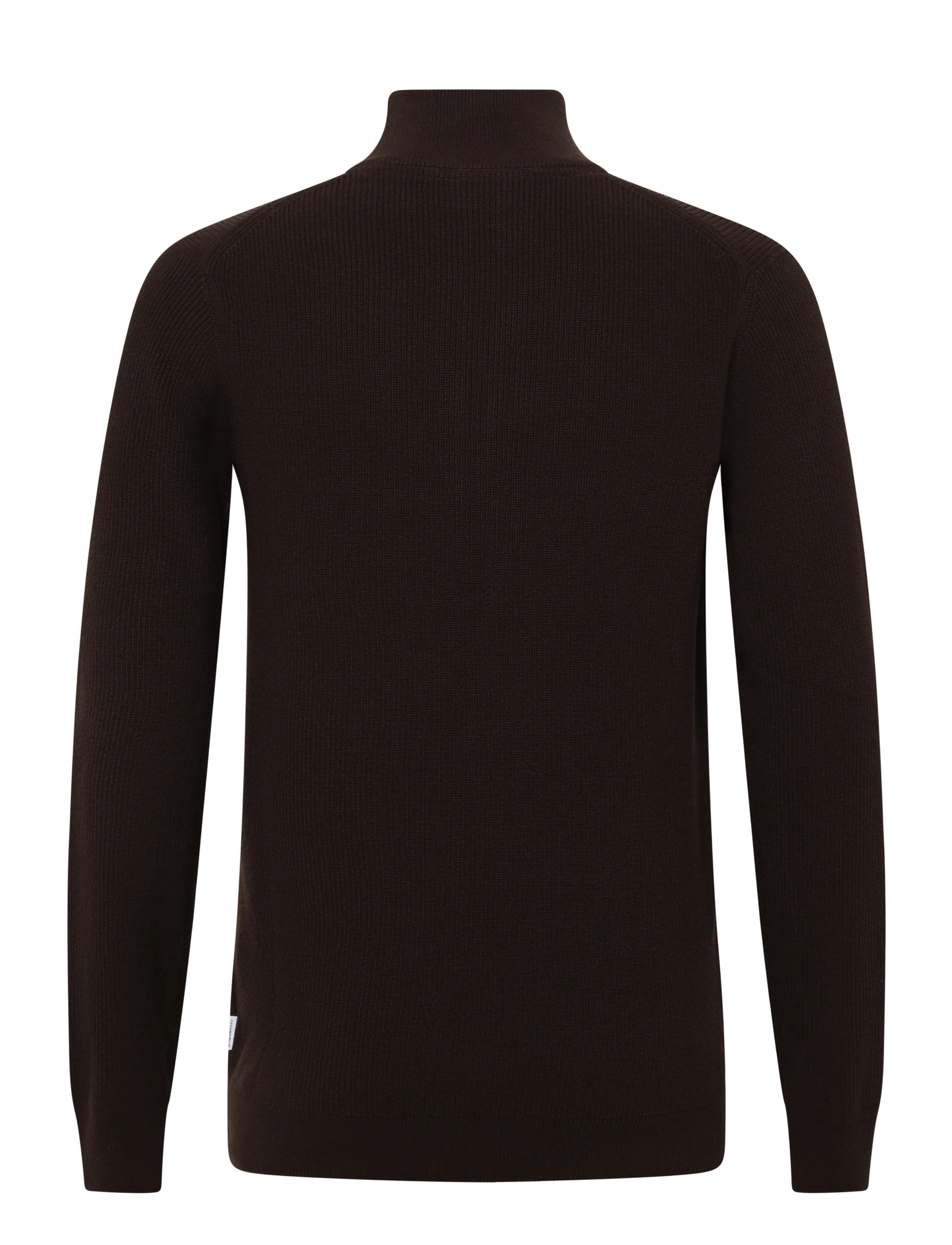 Lindbergh - Recycled half zip knit - mænd - brown - 2