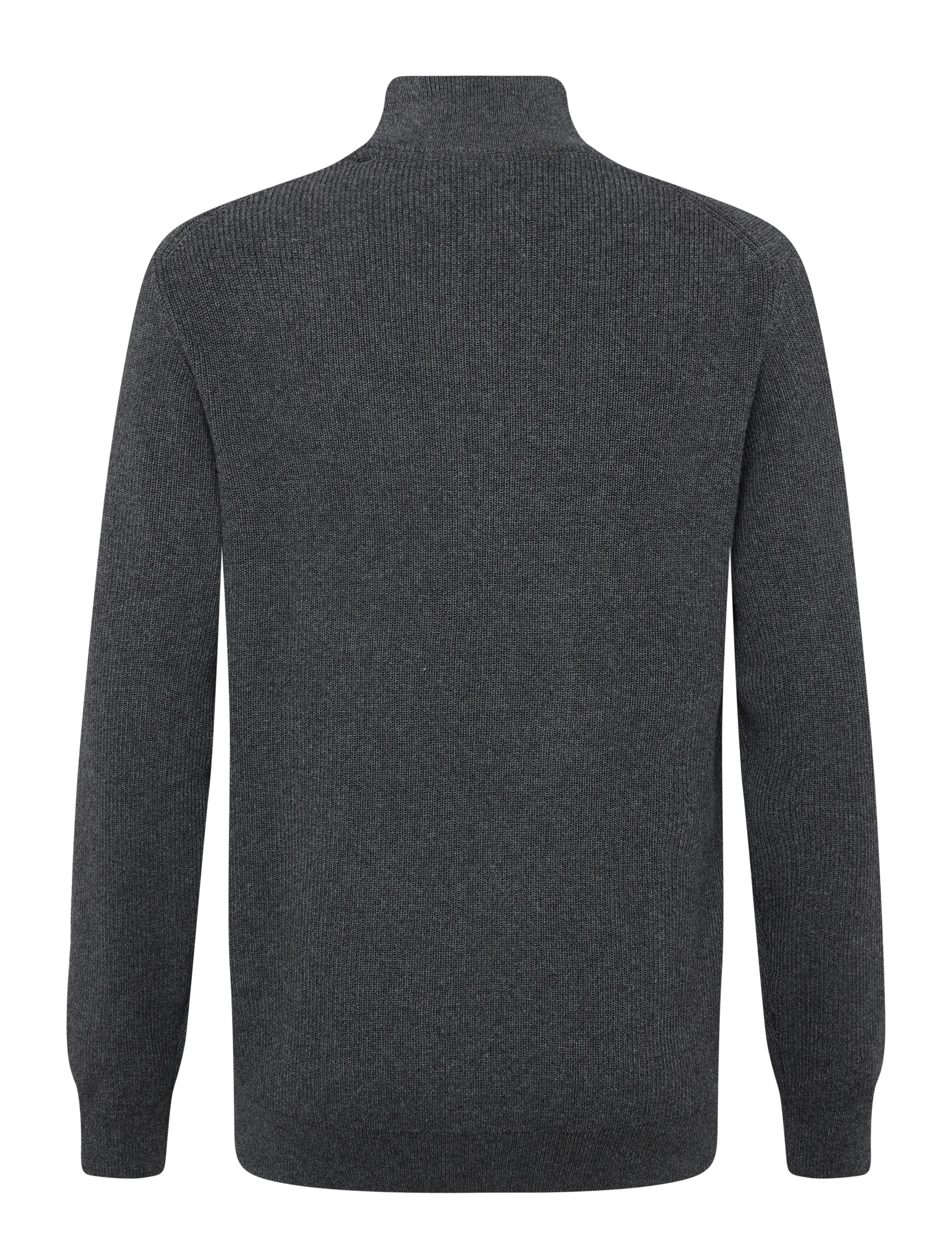 Lindbergh - Recycled half zip knit - mænd - charcoal - 1