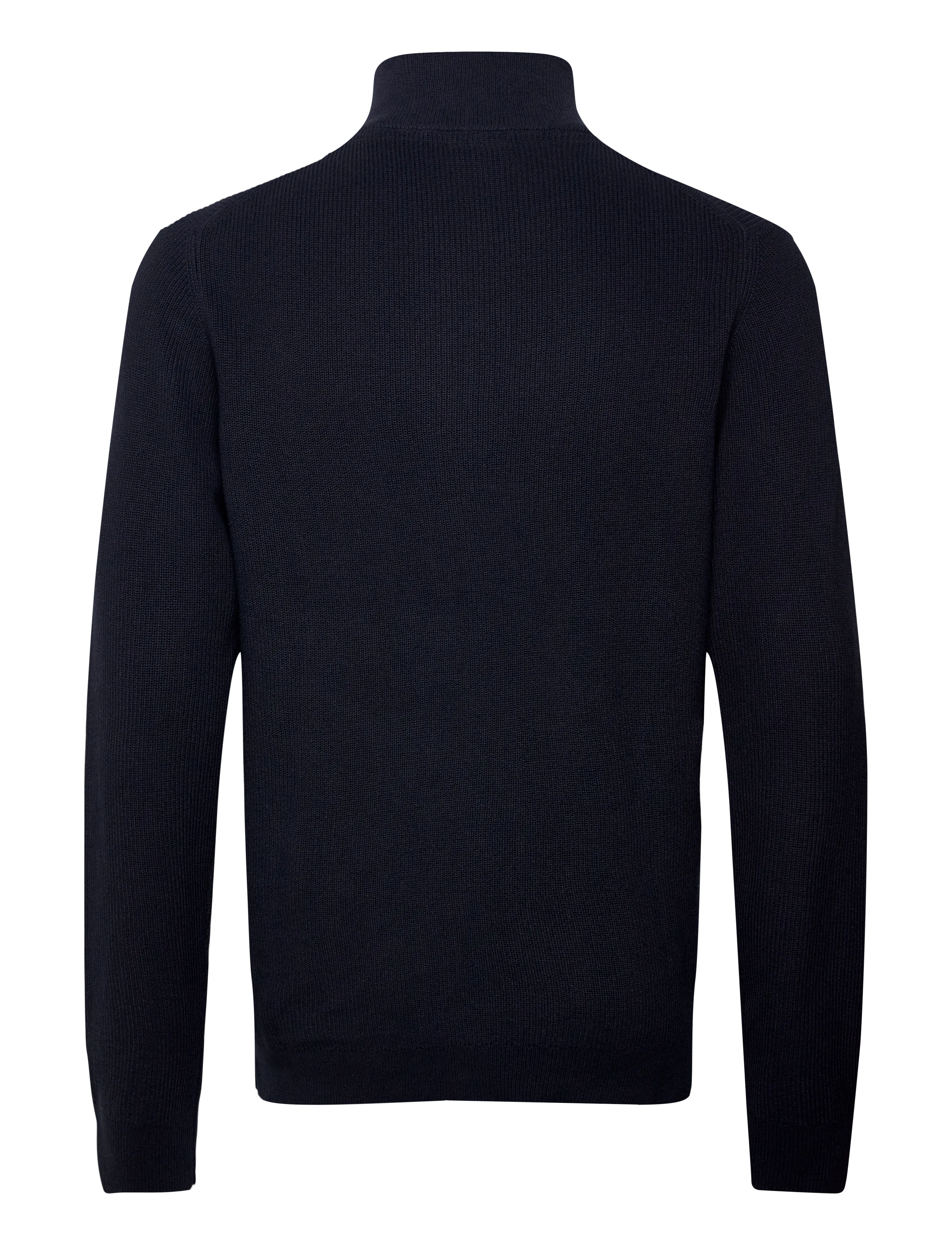 Lindbergh - Recycled full zip knit - höstkläder - navy - 1