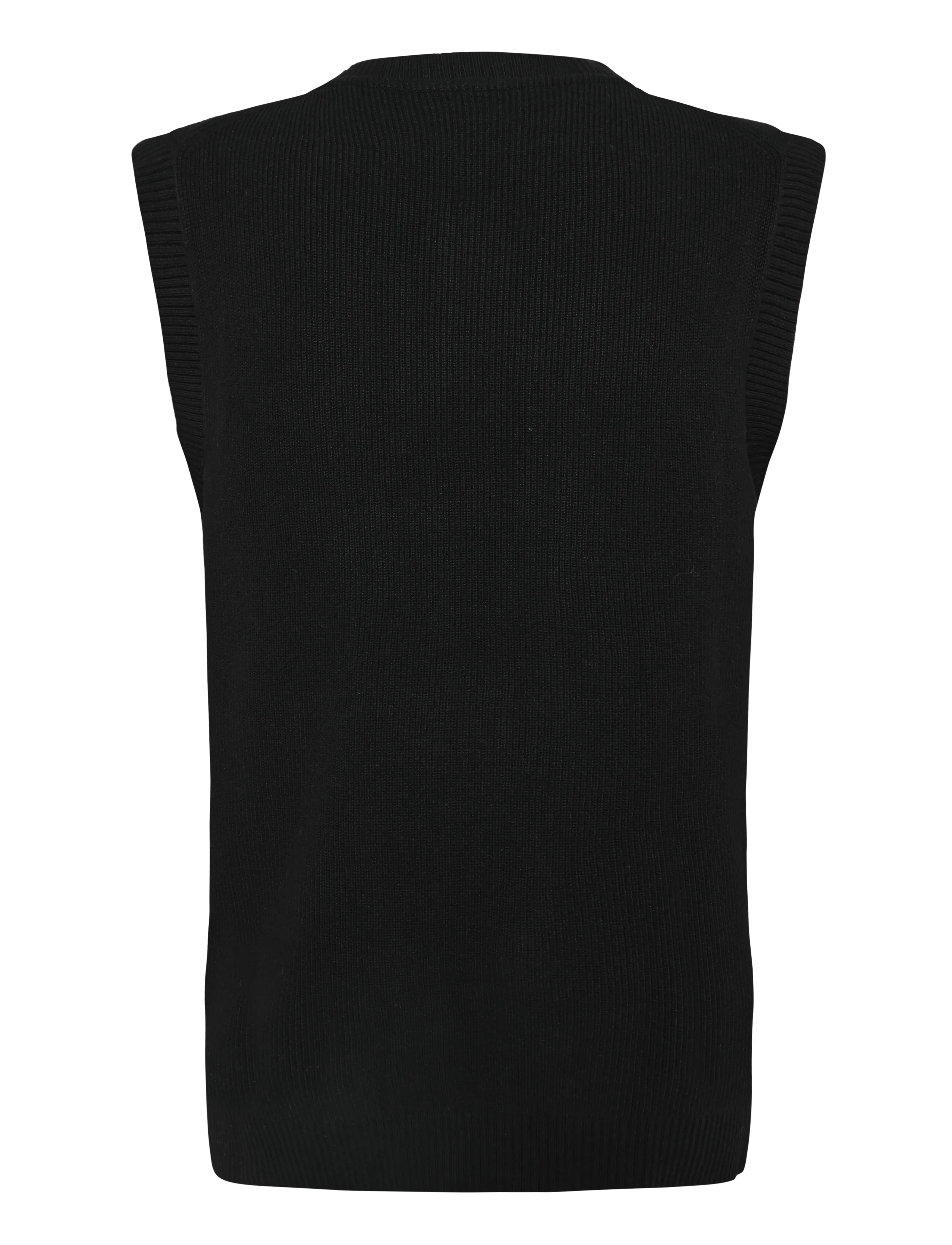 Lindbergh - Recycled slip over knit - kootud vestid - black - 1