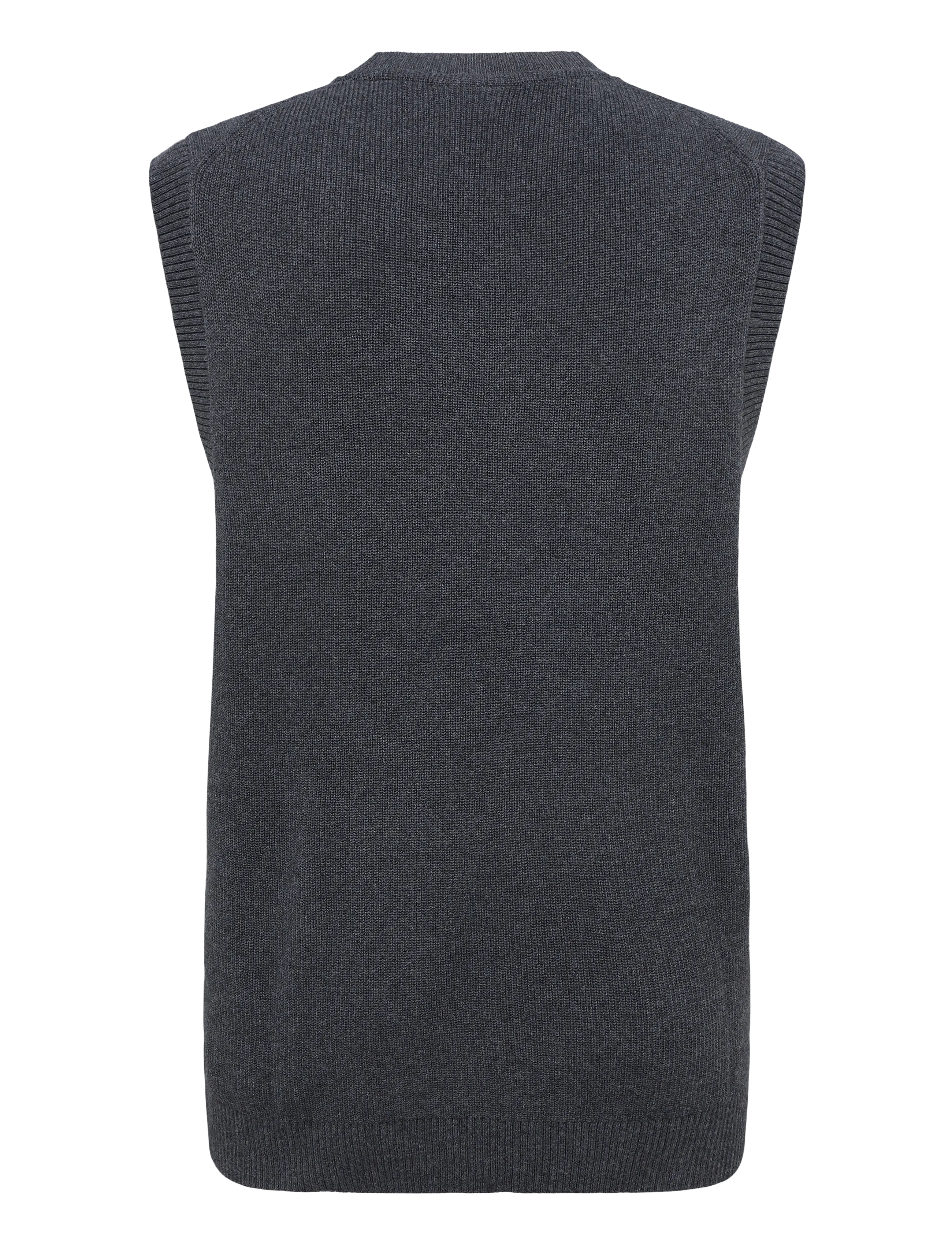 Lindbergh - Recycled slip over knit - stickade västar - charcoal - 2