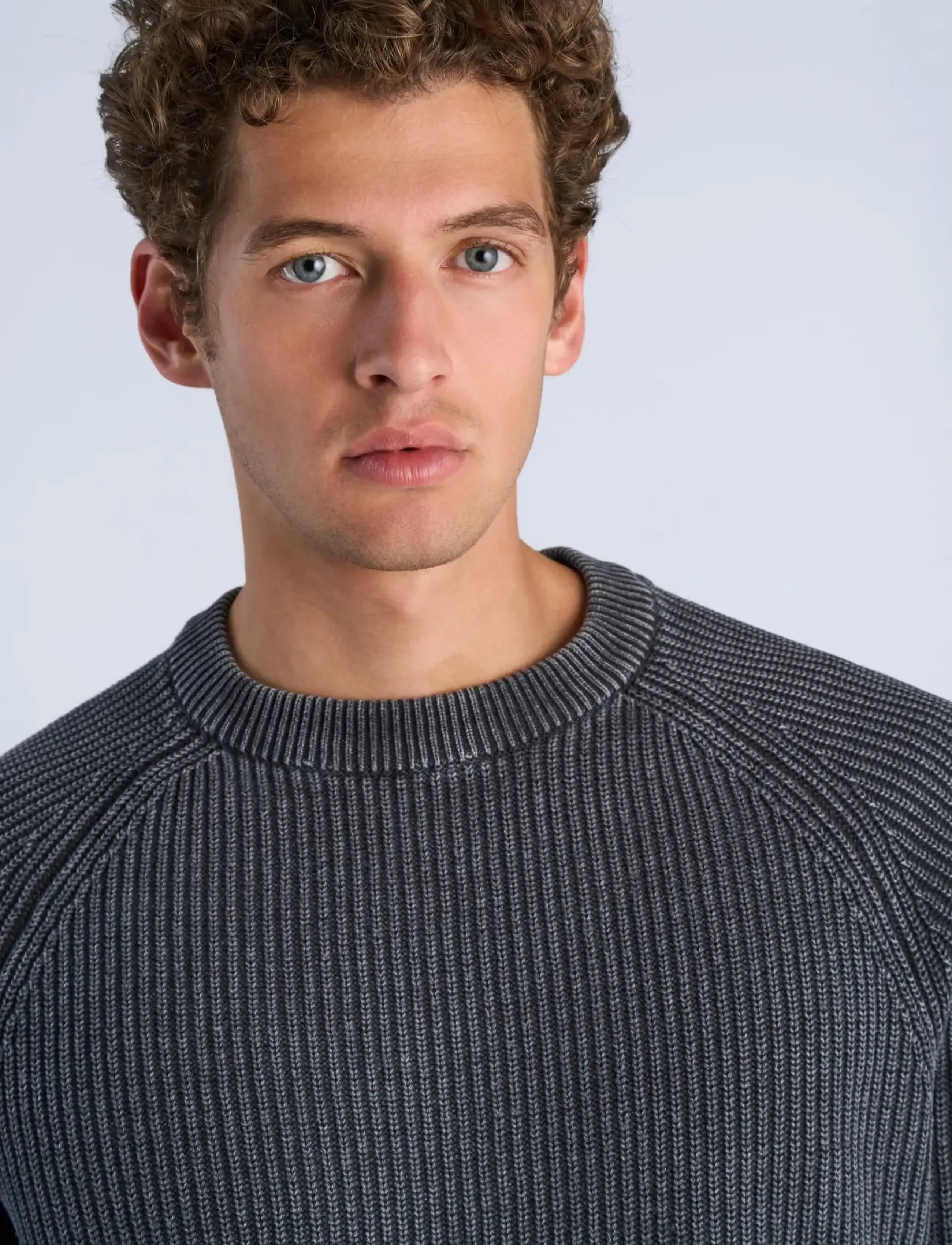 Lindbergh - Acid wash round neck - herbstliche kleidung - black - 5