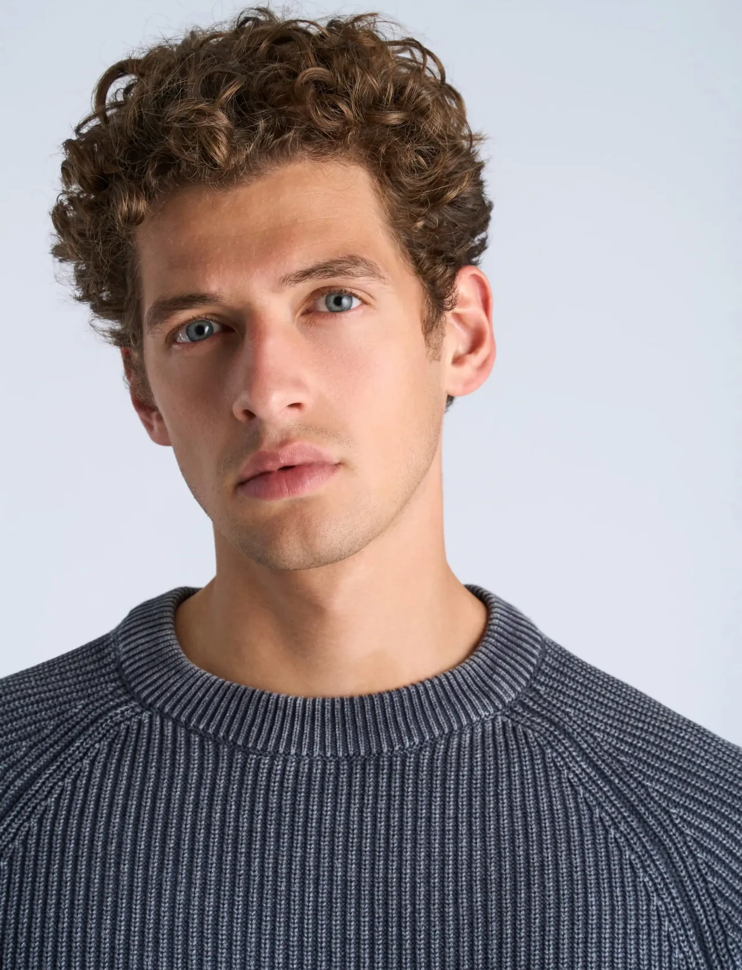 Lindbergh - Acid wash round neck - höstkläder - navy - 5