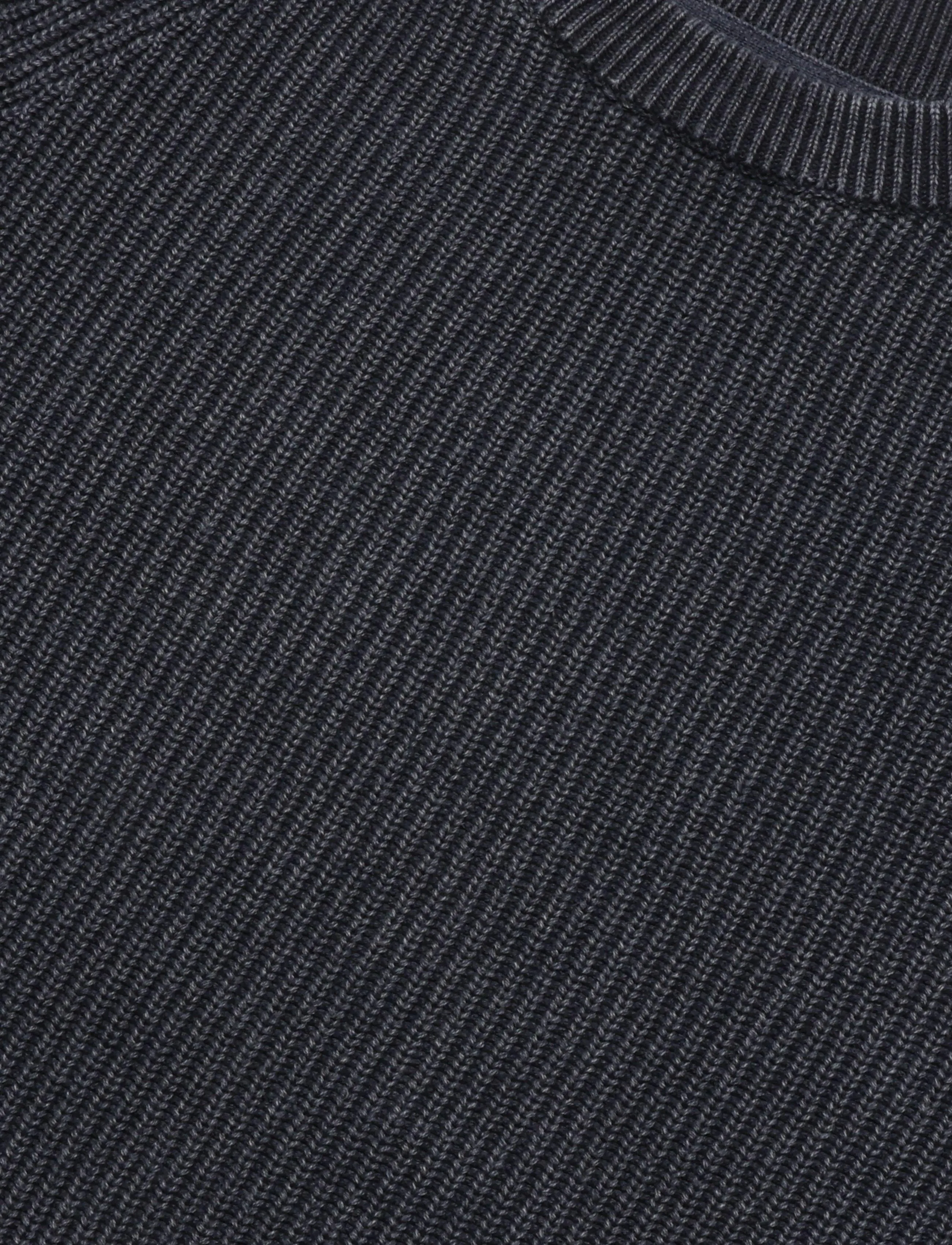 Lindbergh - Acid wash round neck - basic-strickmode - navy - 2