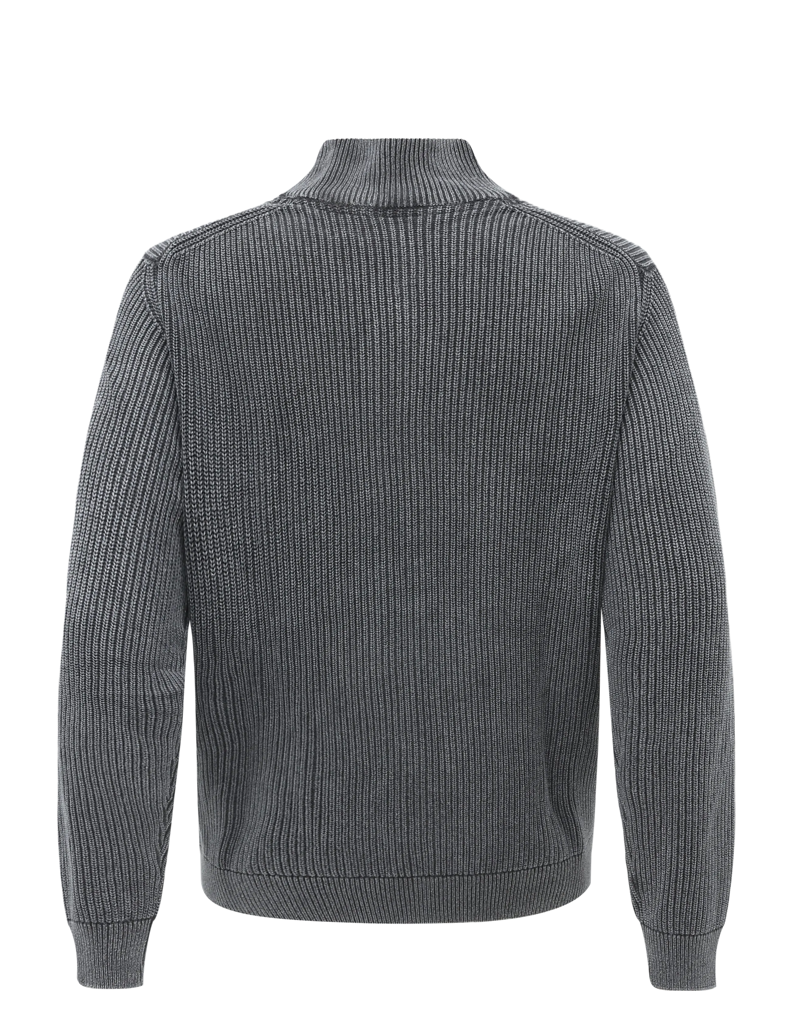 Lindbergh - Acid wash full zip - efterårstøj - black - 1