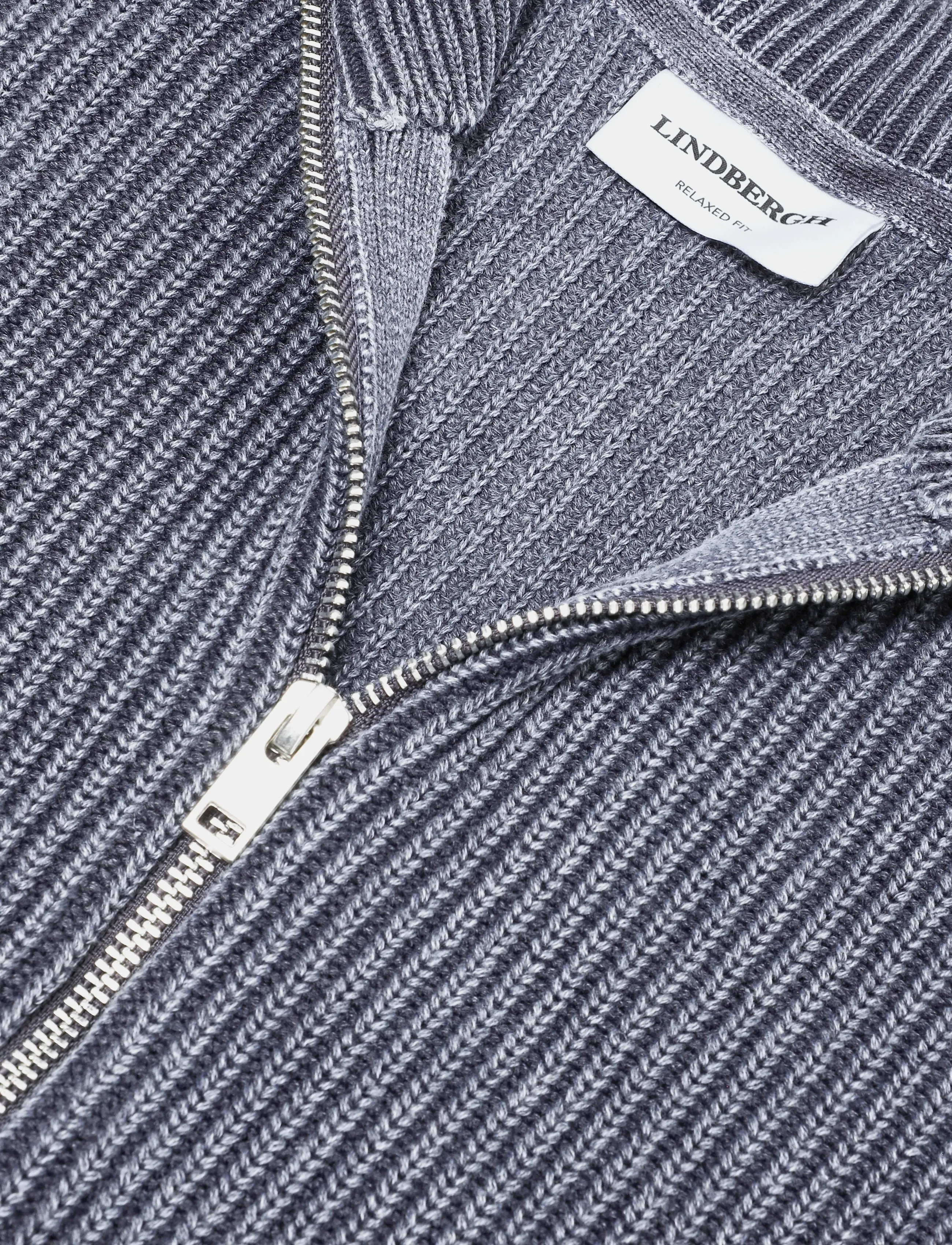 Lindbergh - Acid wash full zip - sügisesed riided - navy - 5