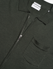 Lindbergh - Merino polo collar zip cardigan - birthday gifts - dk army - 5