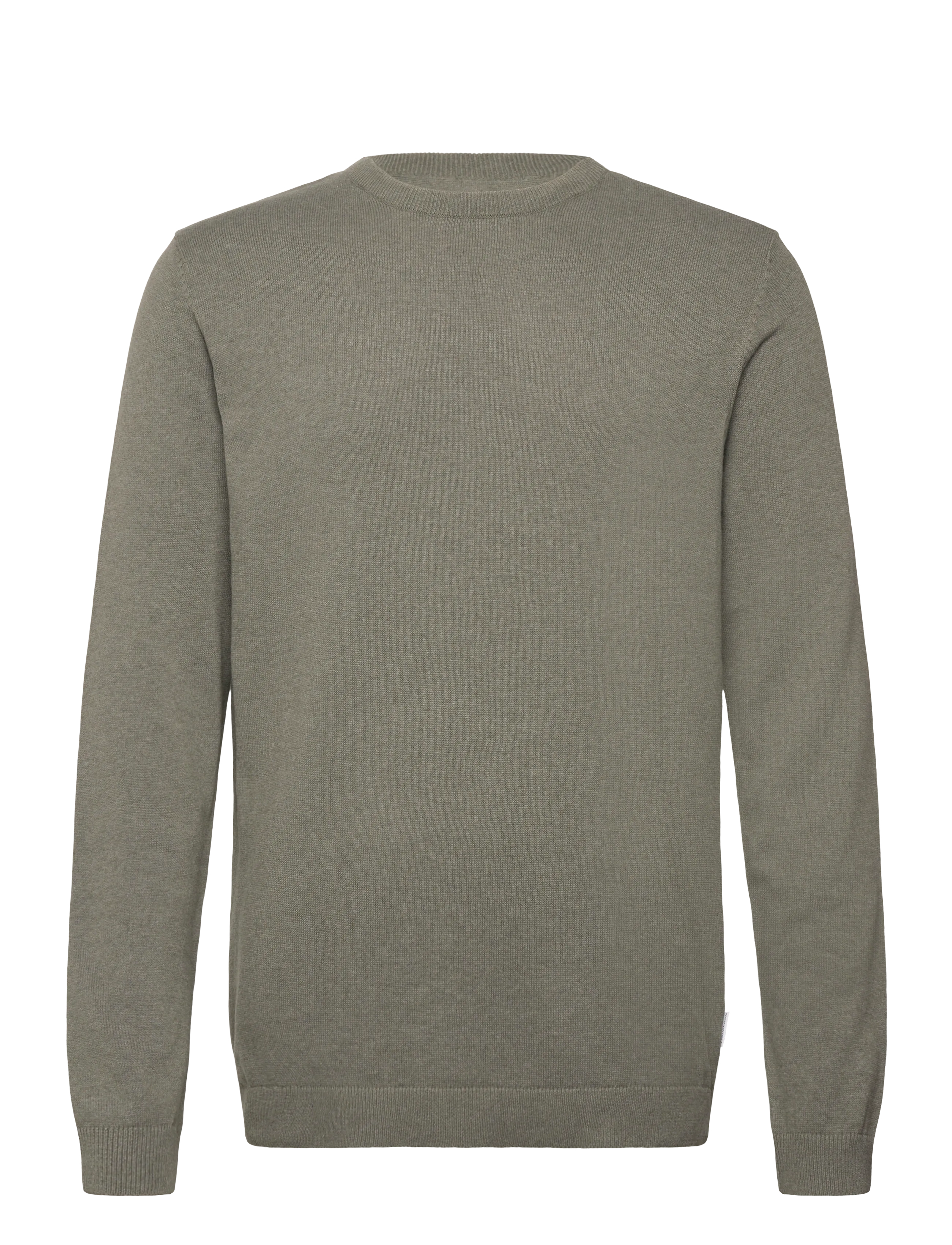 LINDBERGH O Neck Recycled Yarn Knit Khaki - S - Herren