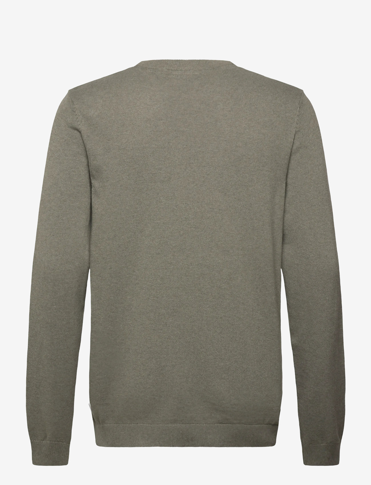 Lindbergh - O neck recycled yarn knit - rund hals - army - 1