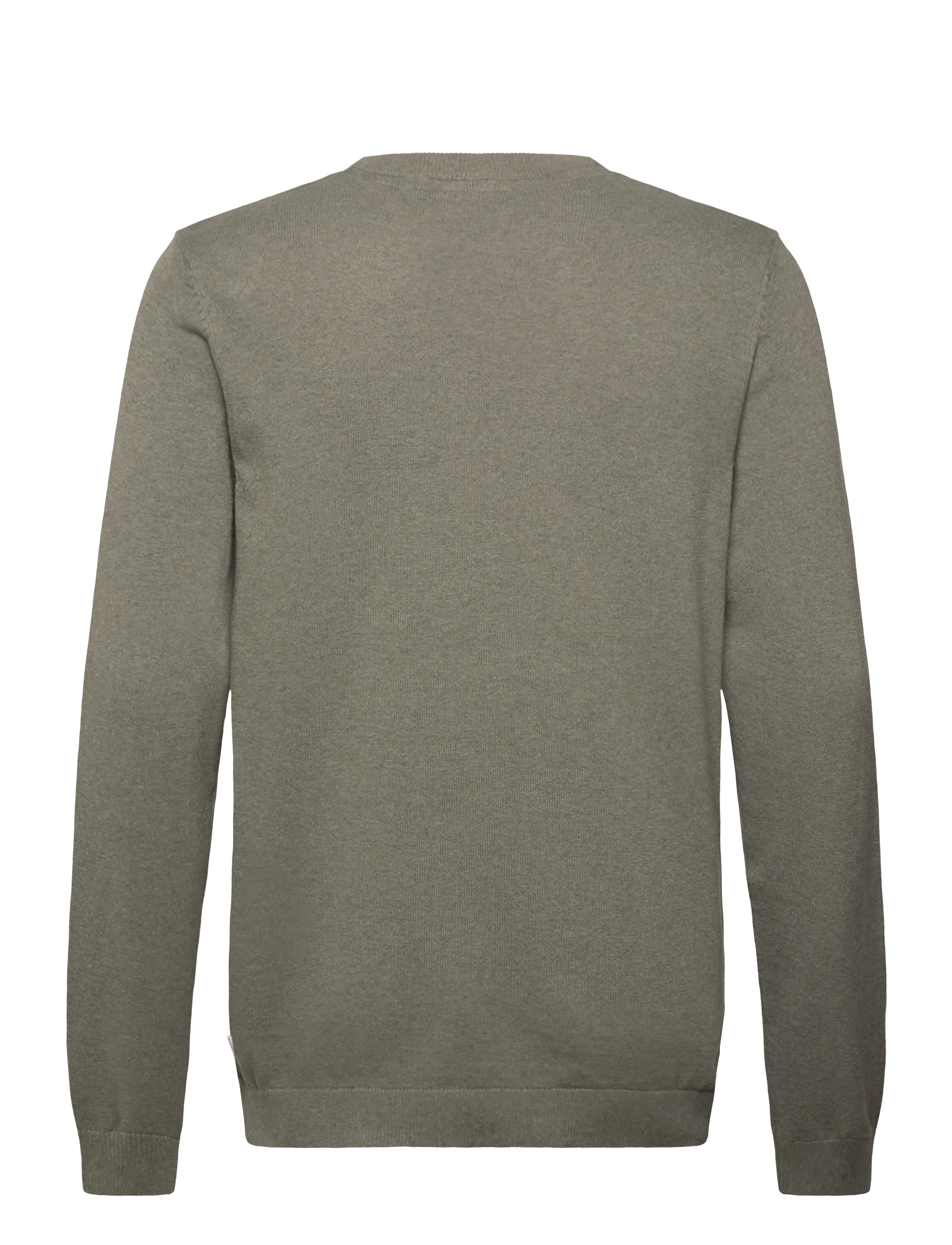 Lindbergh - O neck recycled yarn knit - rundhals - army - 1
