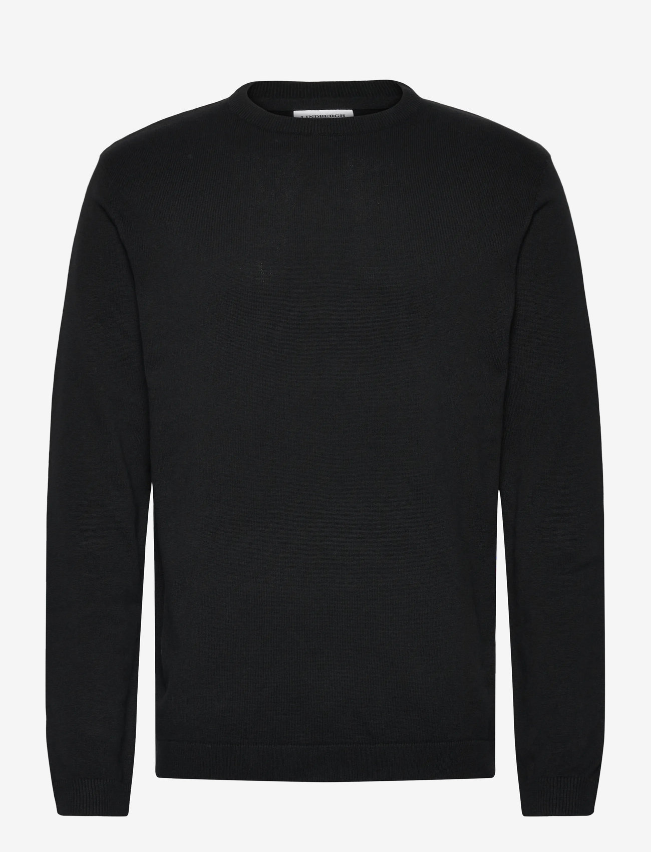 Lindbergh - O neck recycled yarn knit - rundhalsad - black - 0