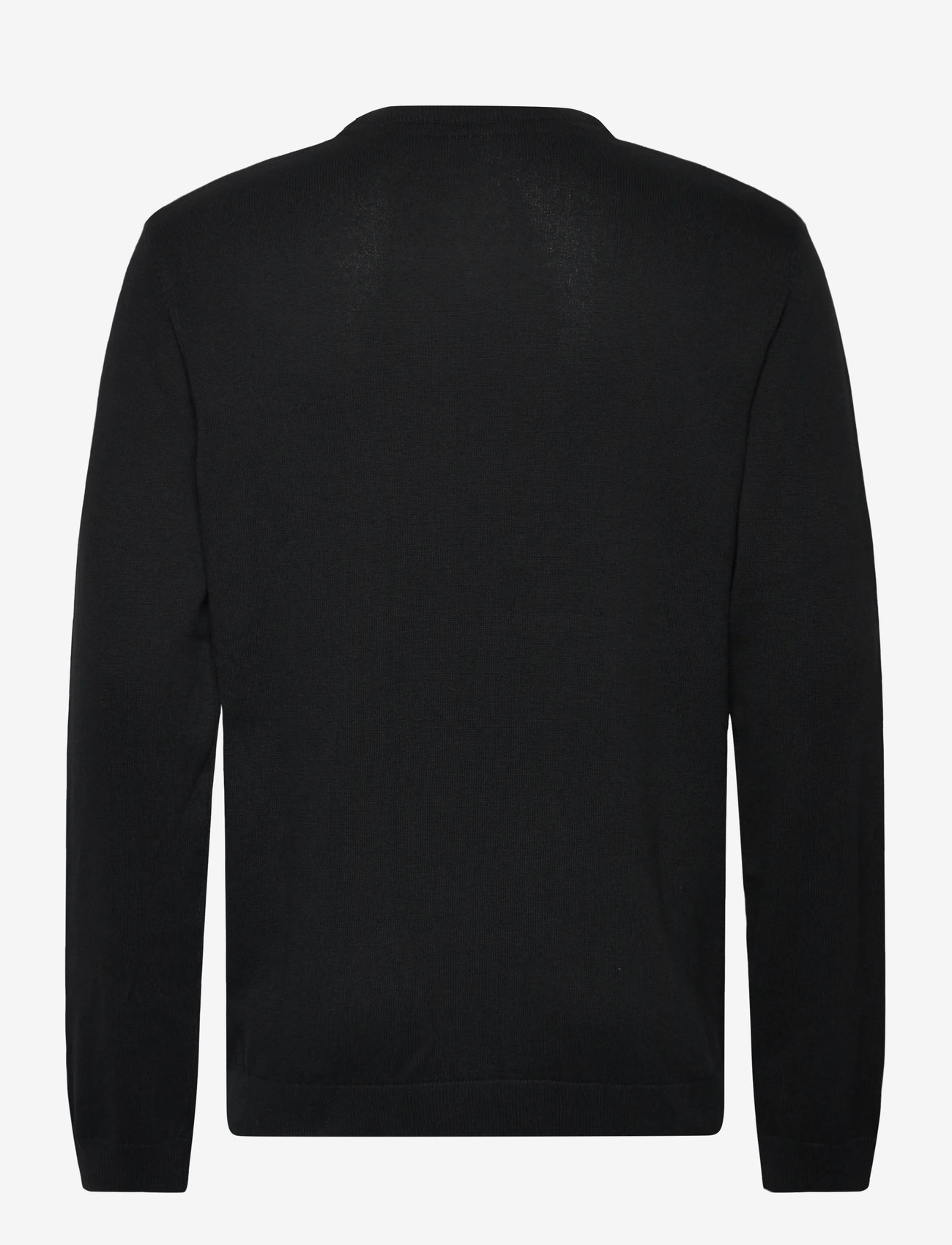 Lindbergh - O neck recycled yarn knit - rundhalsad - black - 1