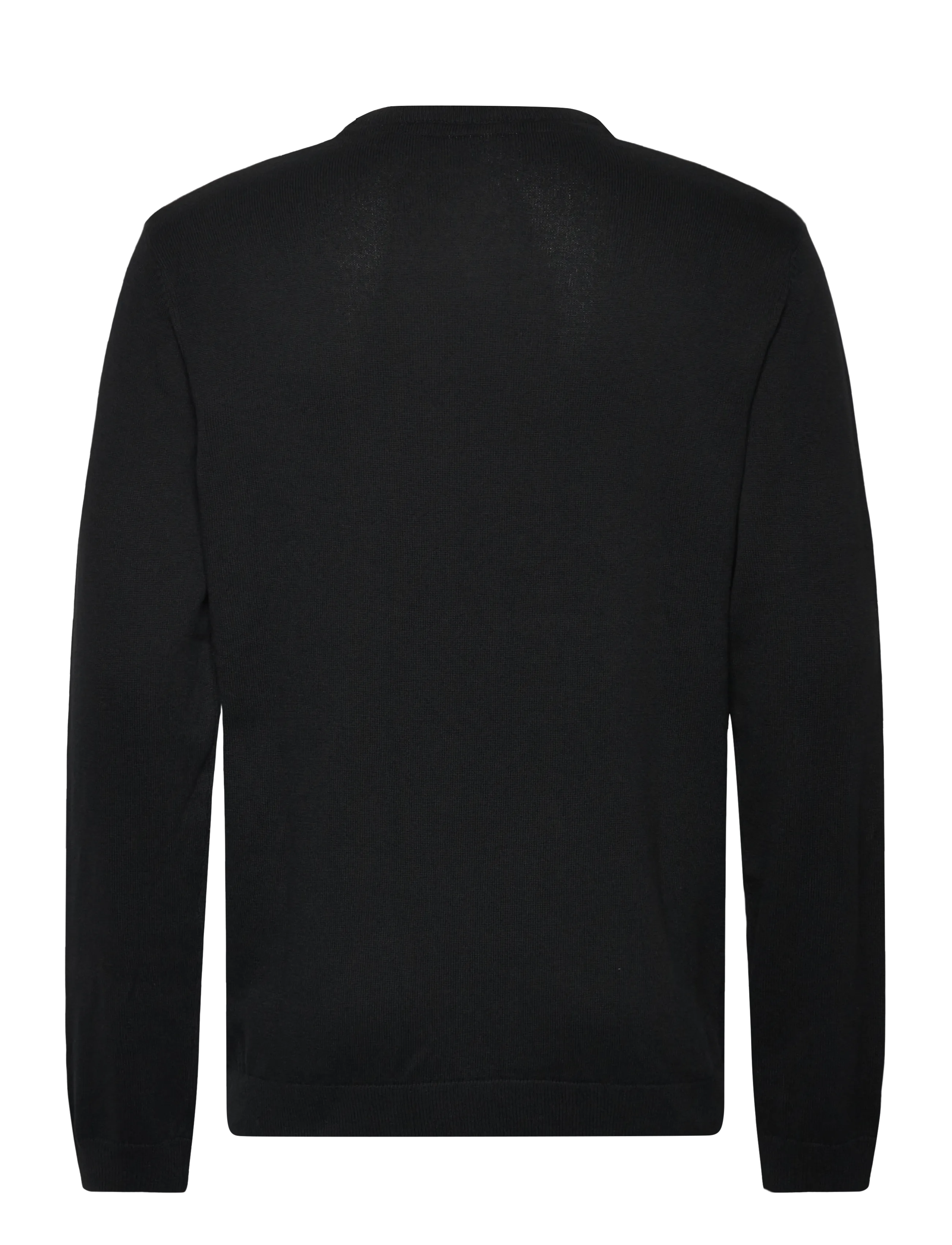 Lindbergh - O neck recycled yarn knit - rundhals - black - 1