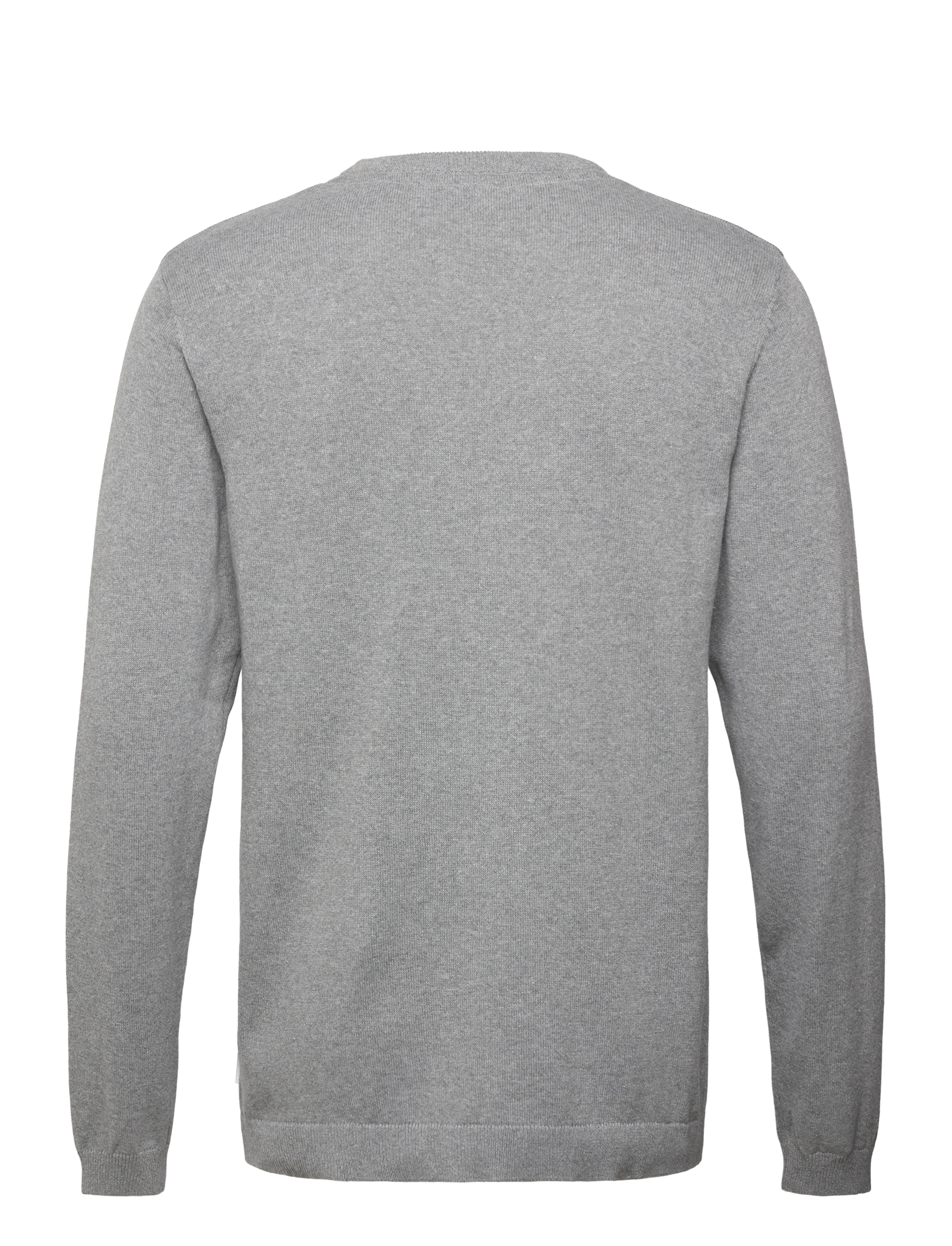 Lindbergh - O neck recycled yarn knit - round necks - dk grey - 1