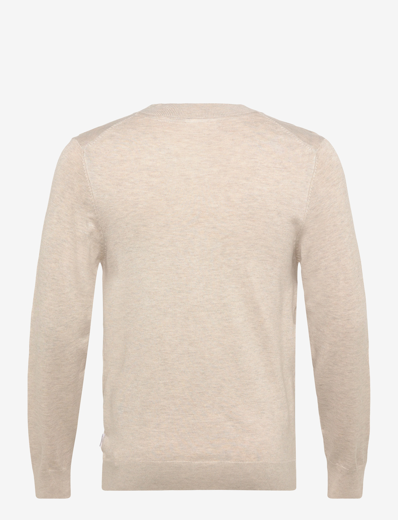 Lindbergh - Ecovero v-neck button cardigan - koftor - off white mel - 1