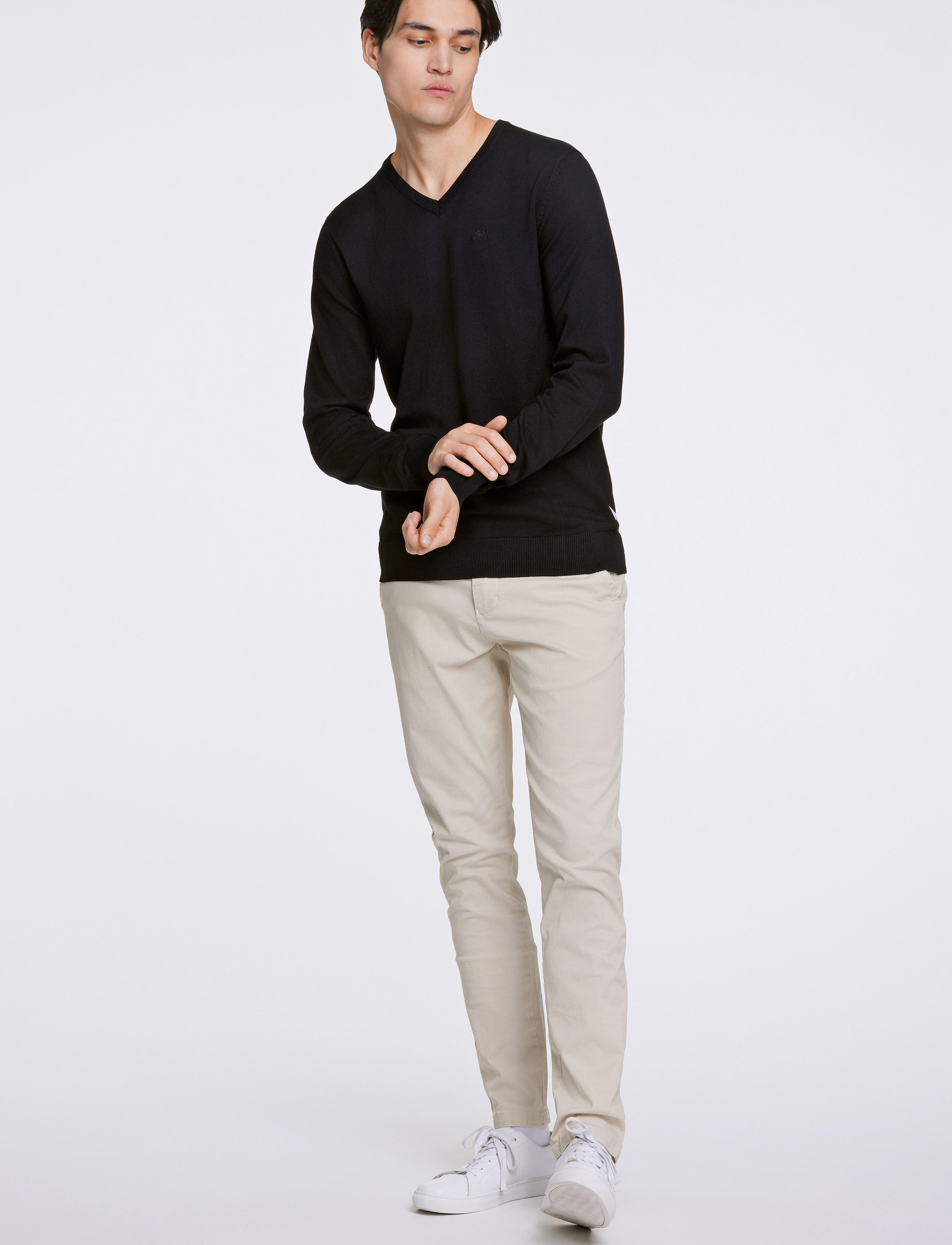 Lindbergh - Eco Vero V-neck jumper - v-kaelusega kudumid - black - 4