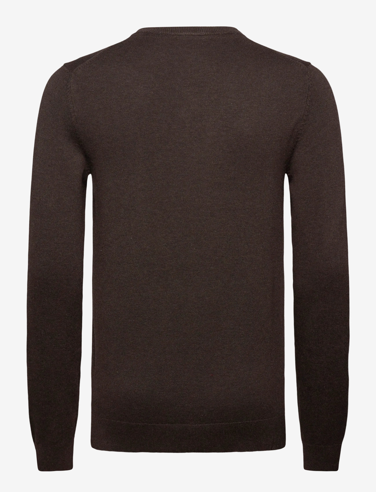 Lindbergh - Eco Vero V-neck jumper - v-hals - dk brown mel - 1